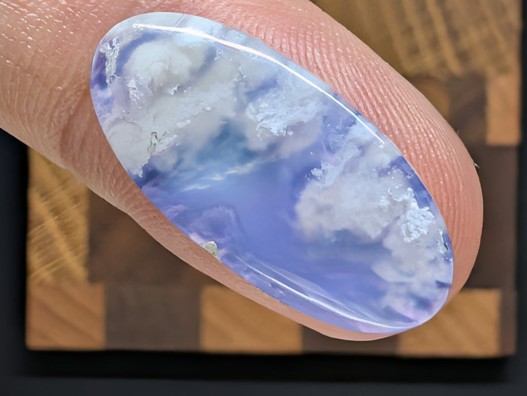 Purple Plume Aurora Doublet Pendant & Earrings Cabochon Set, Plus Teardrop Purple Moss Agate Pendant Cabochon, and Special Purple Grape Agate Piece