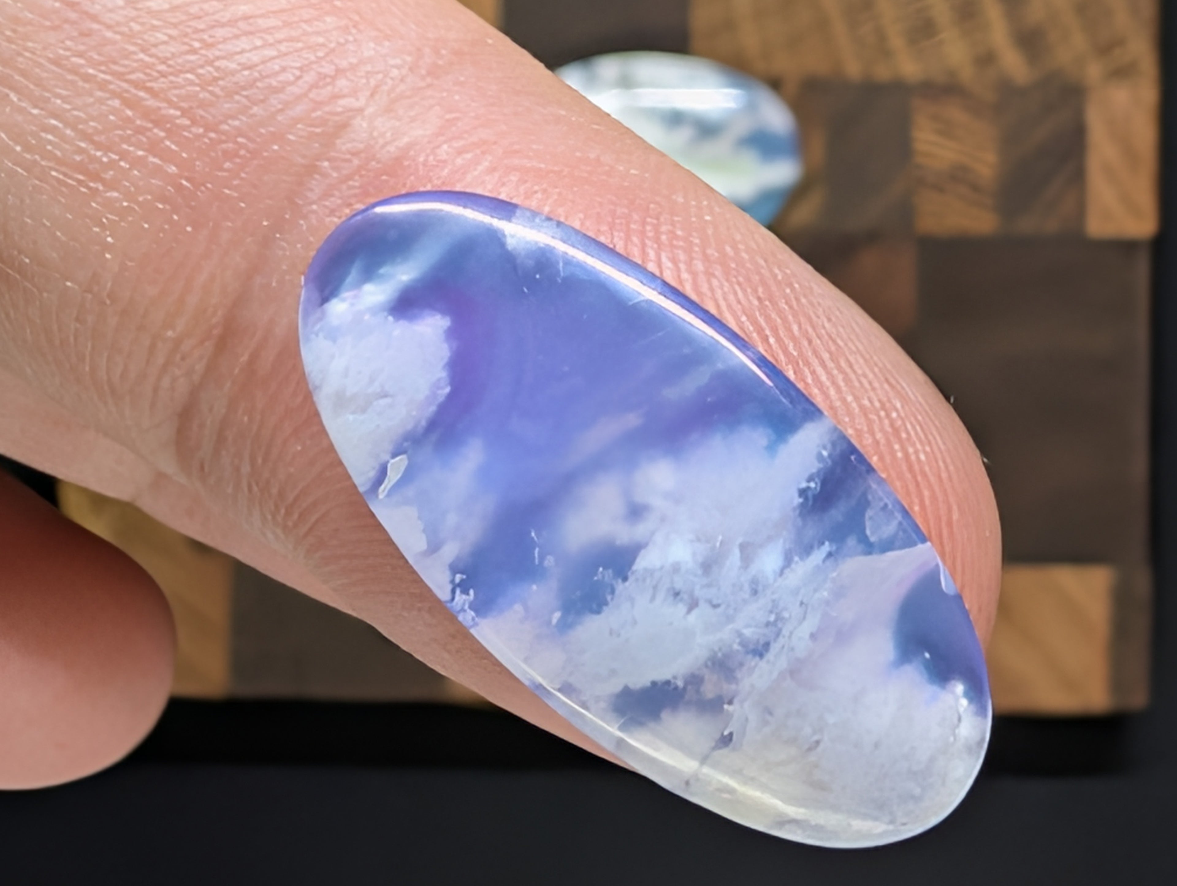 Purple Plume Aurora Doublet Pendant & Earrings Cabochon Set, Plus Teardrop Purple Moss Agate Pendant Cabochon, and Special Purple Grape Agate Piece