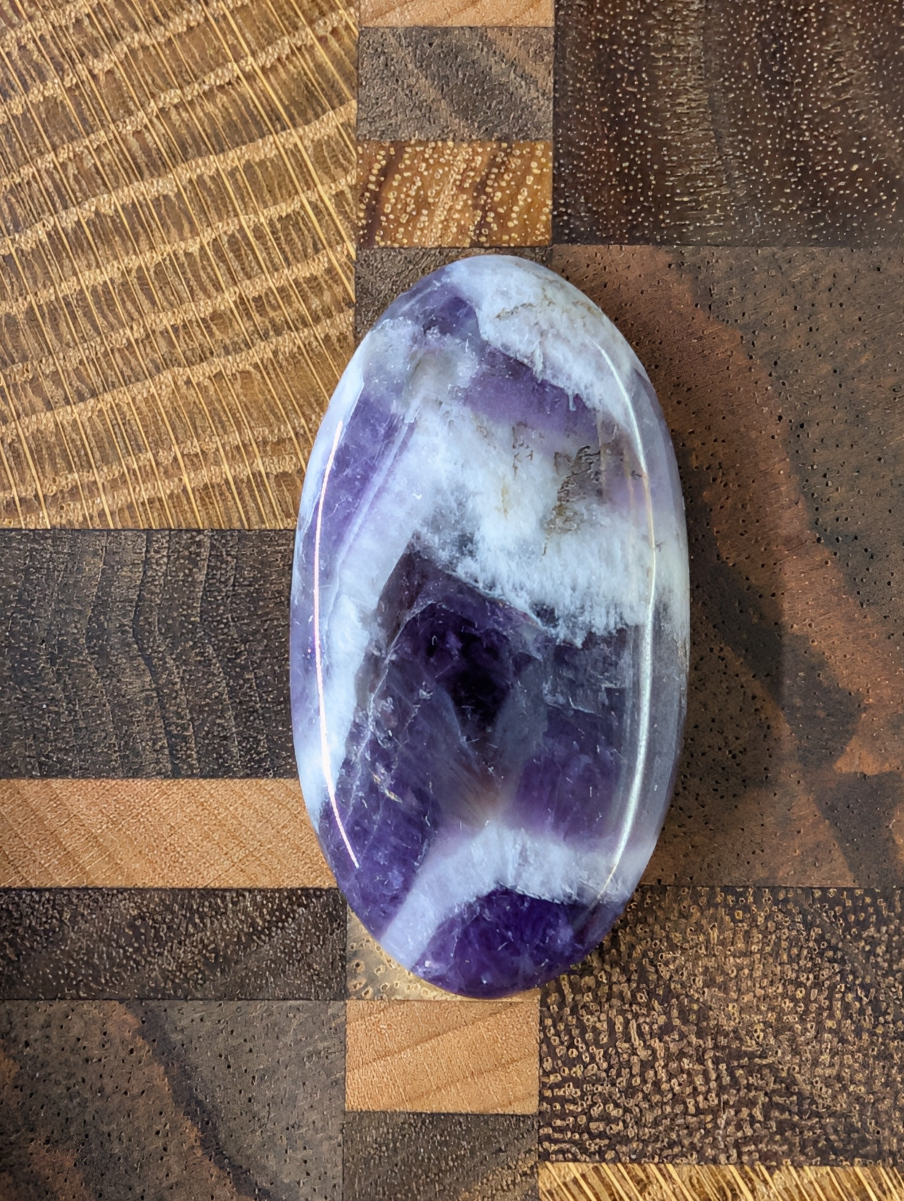 Amethyst - Chevron Amethyst - Rwanda - Cabochon - Distinctive Banding by Sacred Alchemy Studios