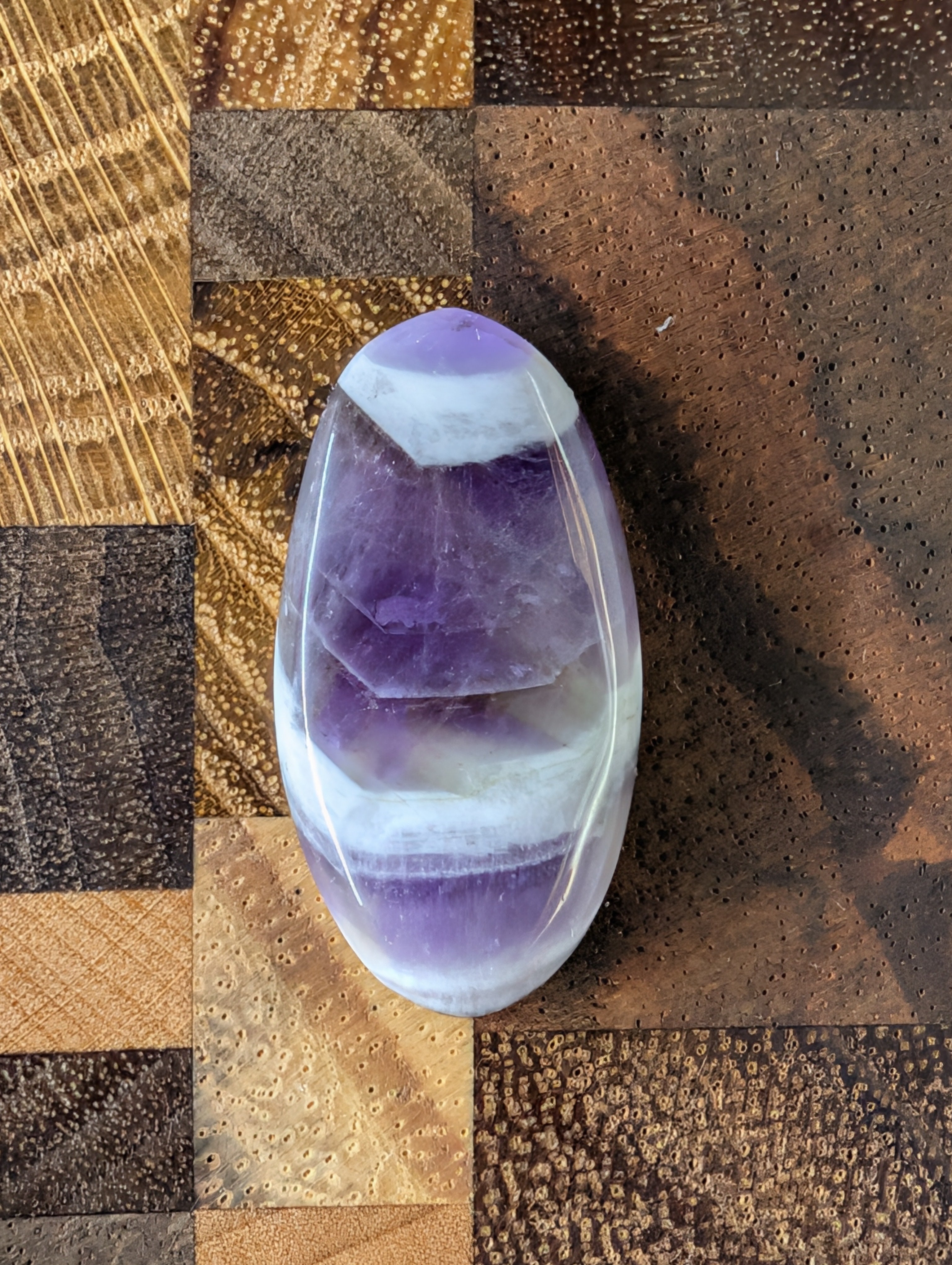 Amethyst - Chevron Amethyst - Rwanda - Cabochon - Distinctive Banding by Sacred Alchemy Studios