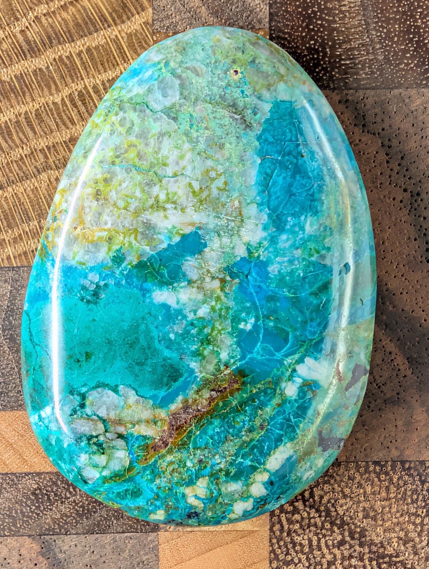 Chrysocolla - Cabochon - Arizona (Pima County, Tucson Mountains)