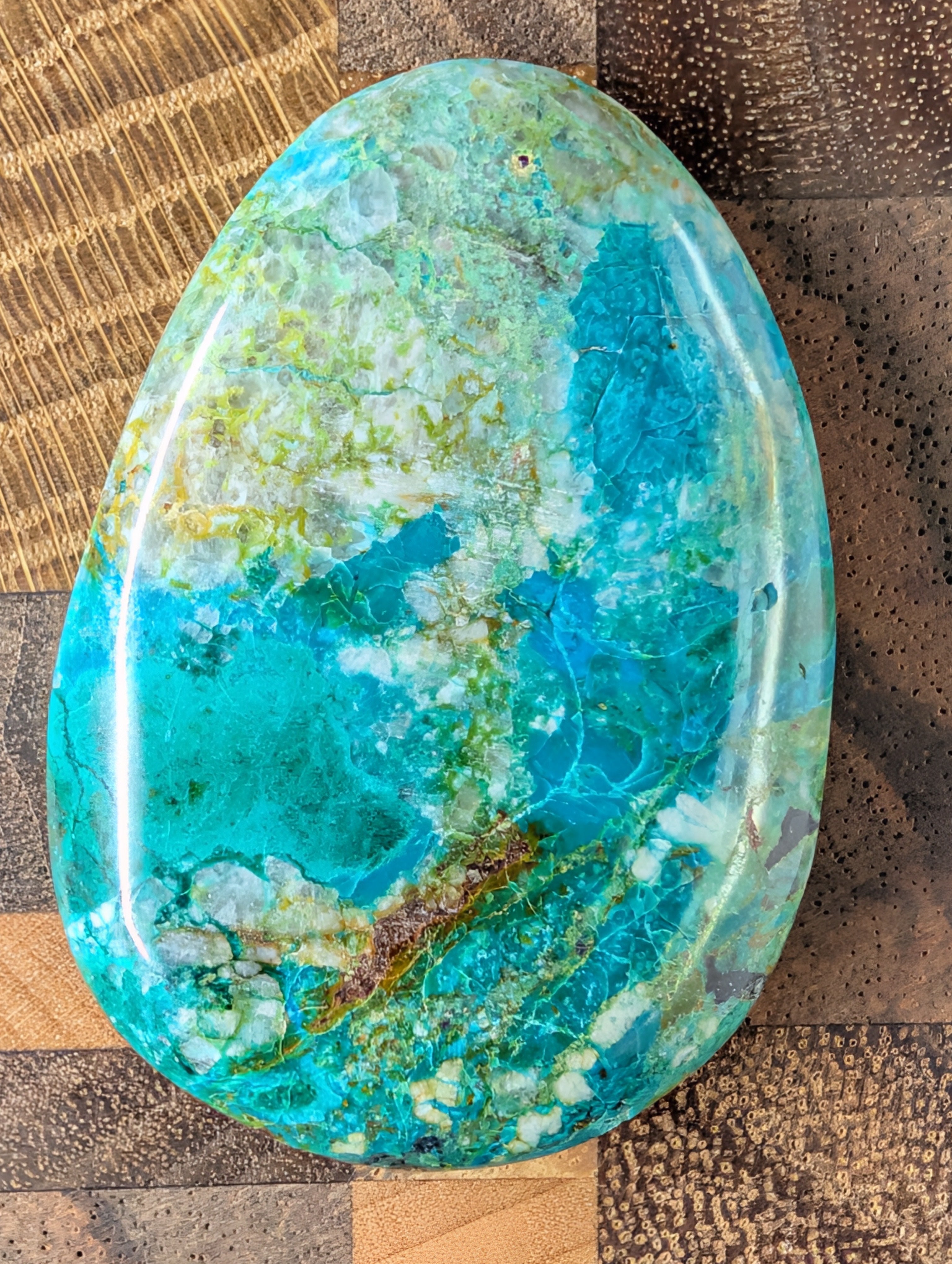 Chrysocolla - Cabochon - Arizona (Pima County, Tucson Mountains) by Sacred Alchemy Studios