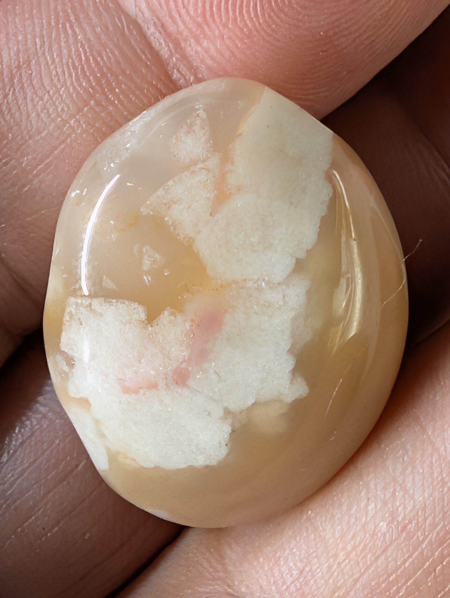 Flower Agate - Tumbled Stones from Madagascar - Smooth Polished Finish