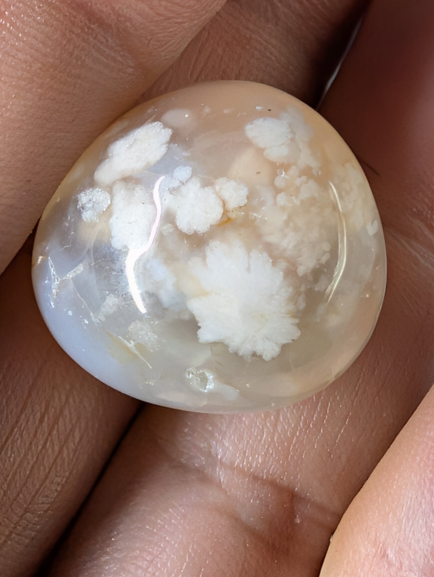 Flower Agate - Tumbled Stones from Madagascar - Smooth Polished Finish