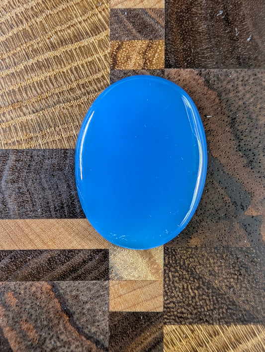 Chalcedony Cabochon - Blue - Dyed