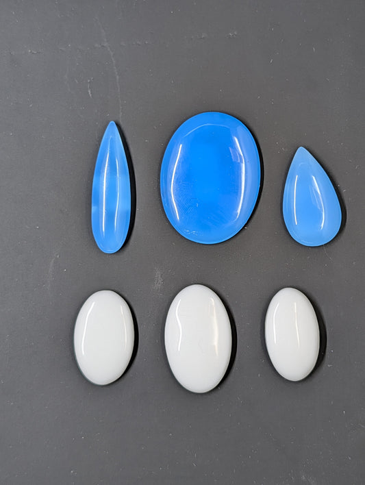 Chalcedony Cabochon - White - Natural