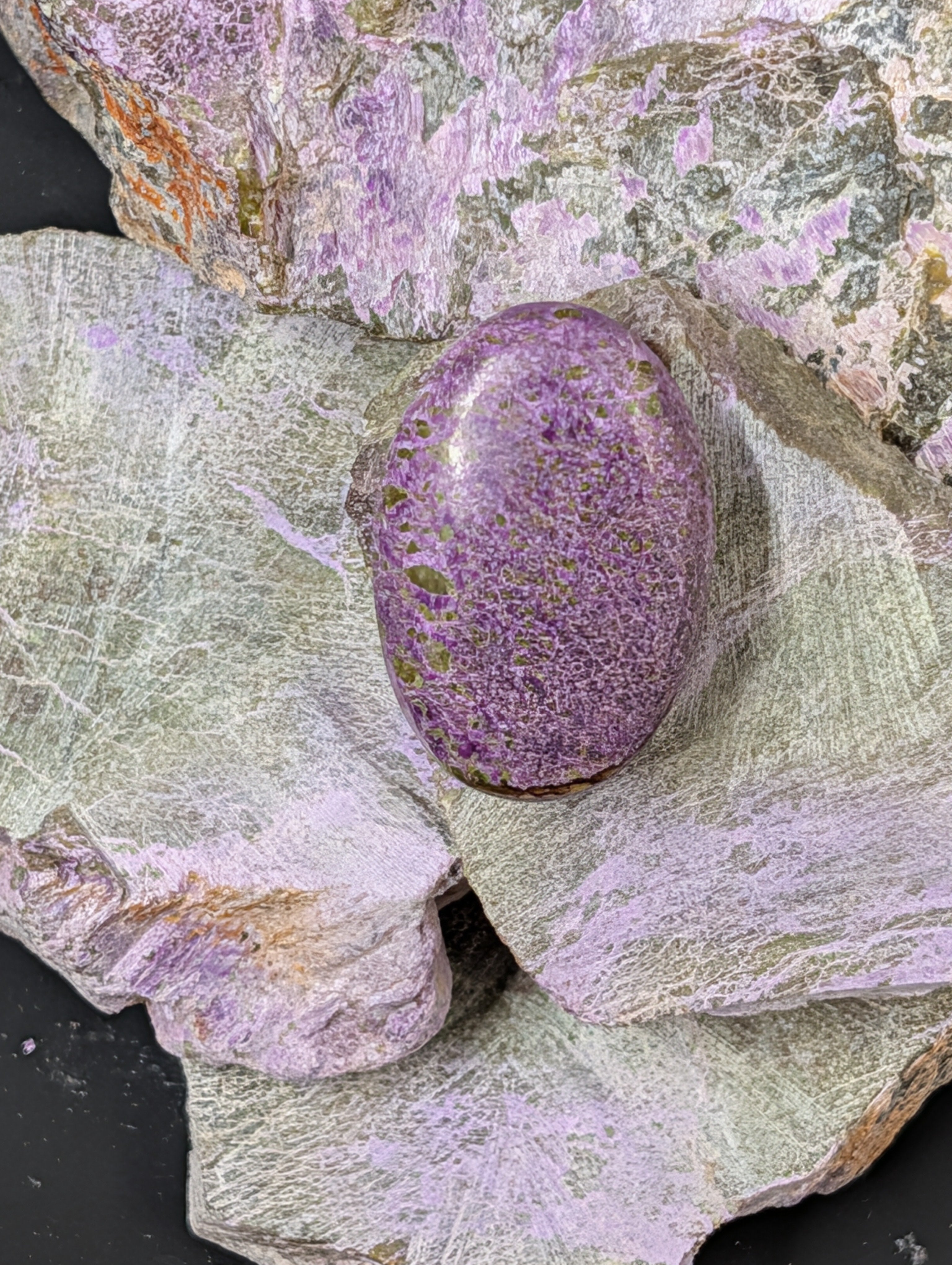Stichtite Cabochon – Mined in South Africa – Cabochon – Vivid Lavender Hue by Sacred Alchemy Studios