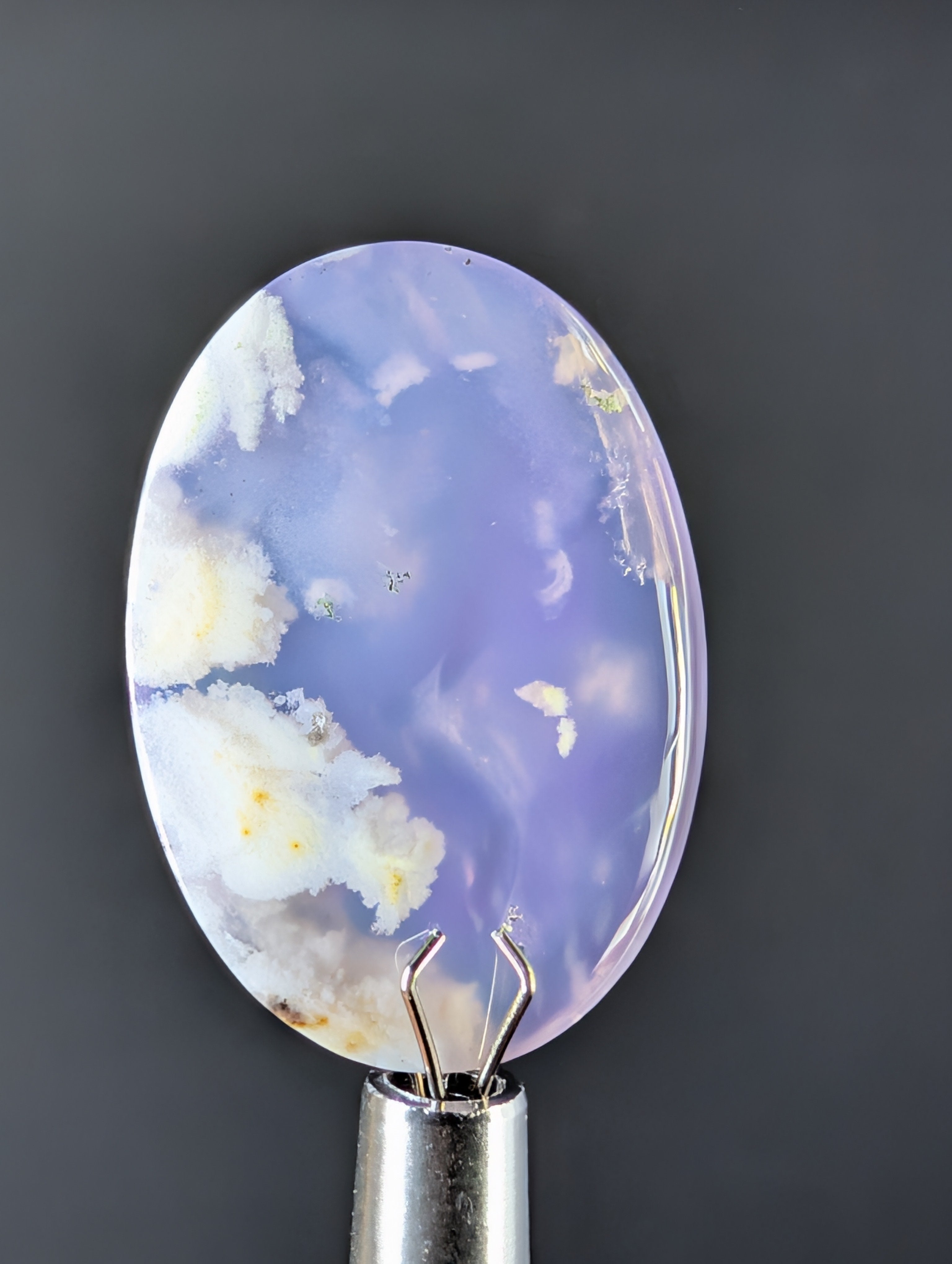 Purple Plume Aurora Doublet Cabochon by Sacred Alchemy Studios