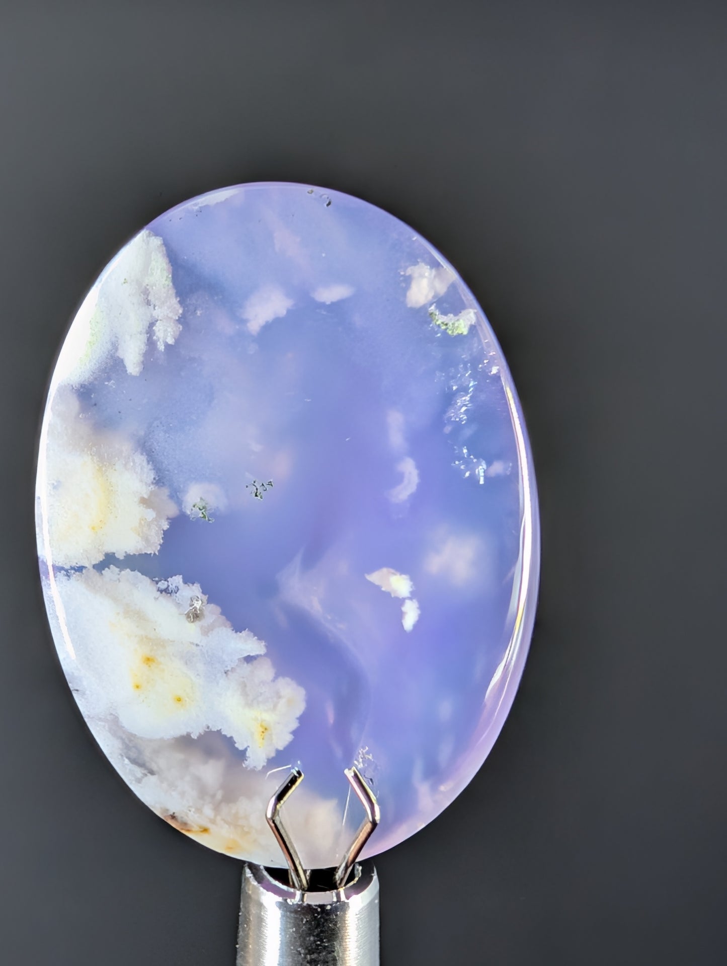 Purple Plume Aurora Doublet Cabochon