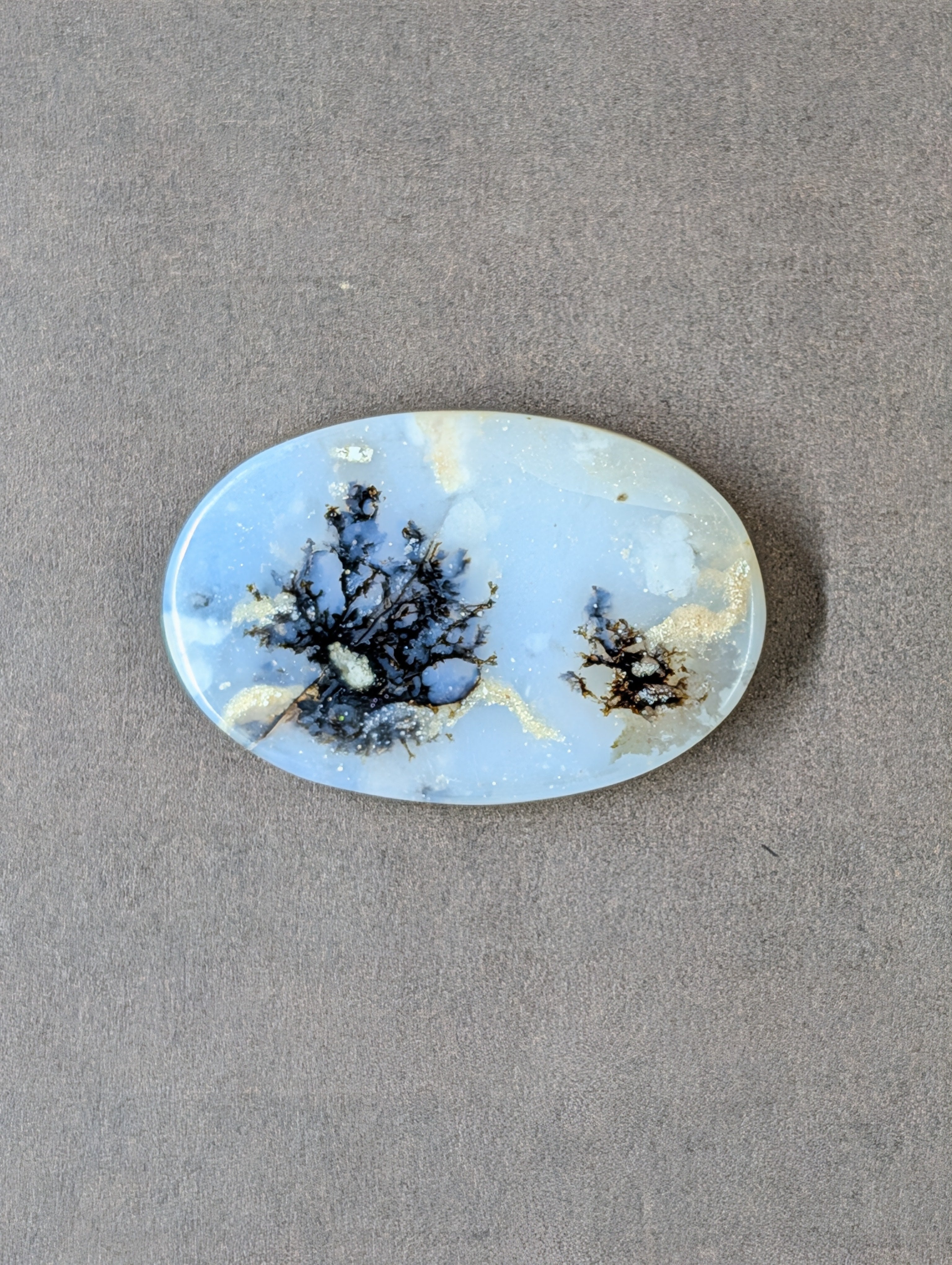 Dendritic Opal - Madagascar - 1 Cabochon - Scenic Natural Art by Sacred Alchemy Studios