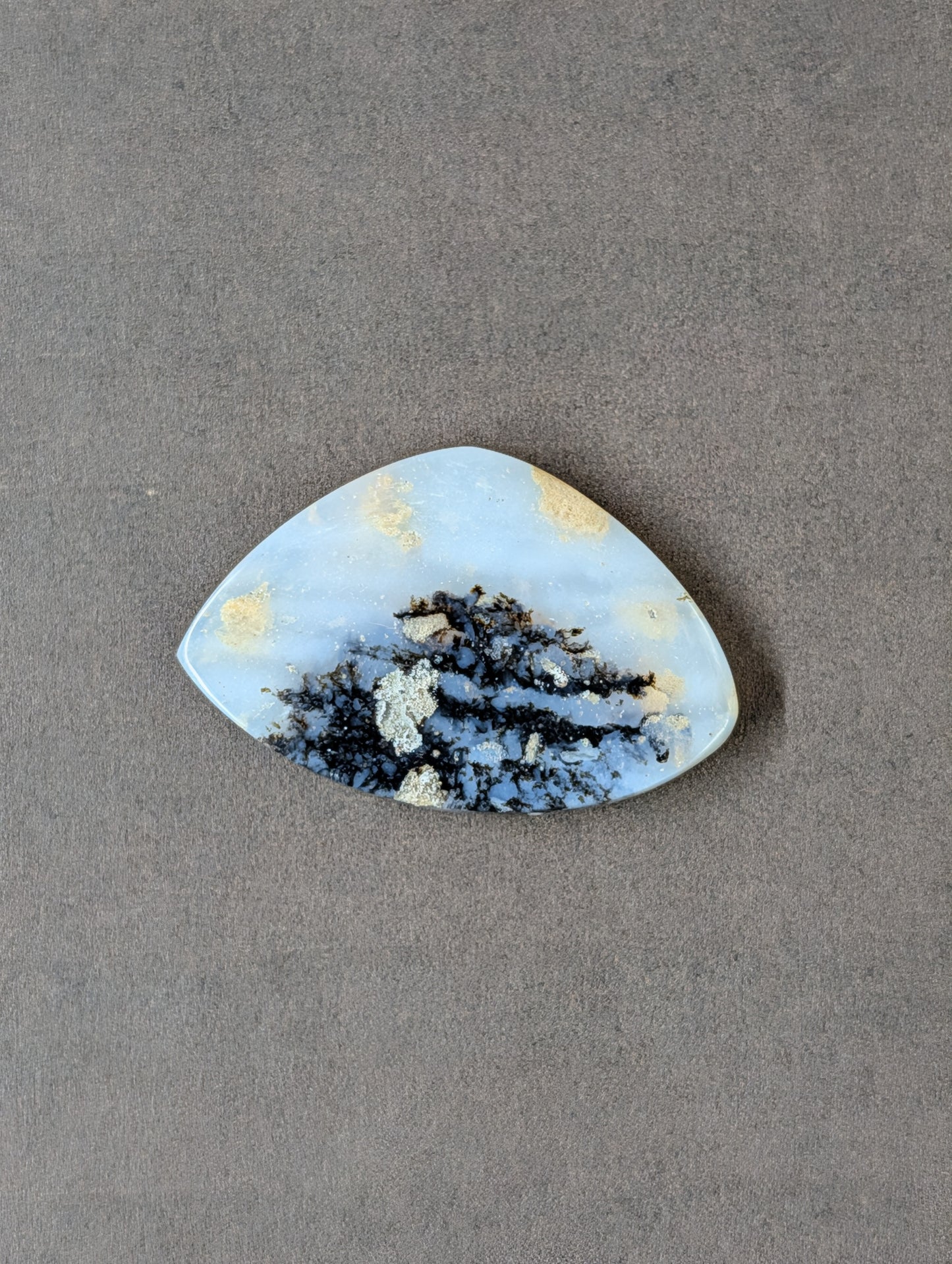 Dendritic Opal - Madagascar - 1 Cabochon - Scenic Natural Art