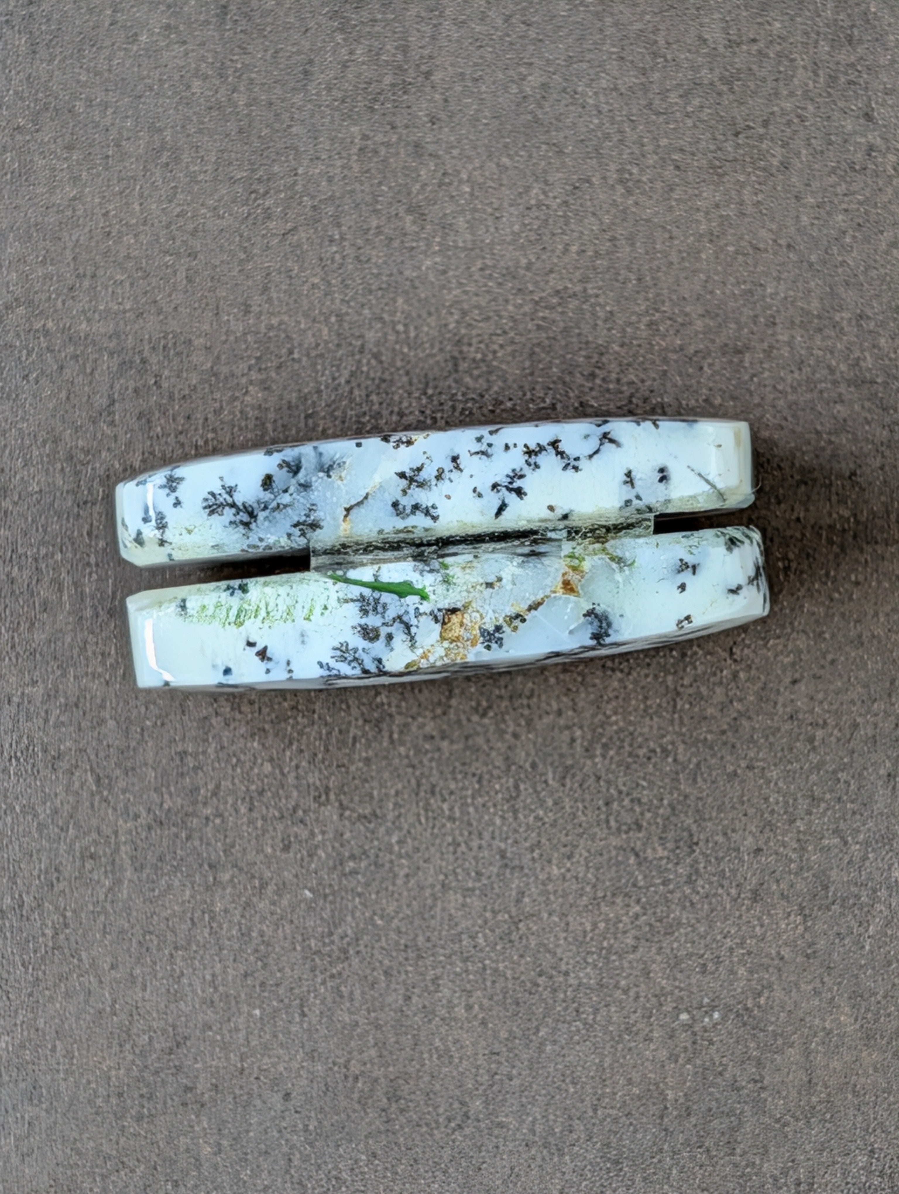 Scenic Dendritic Opal – Madagascar – 3pc Pendant and Earring Set - Top Grade by Sacred Alchemy Studios