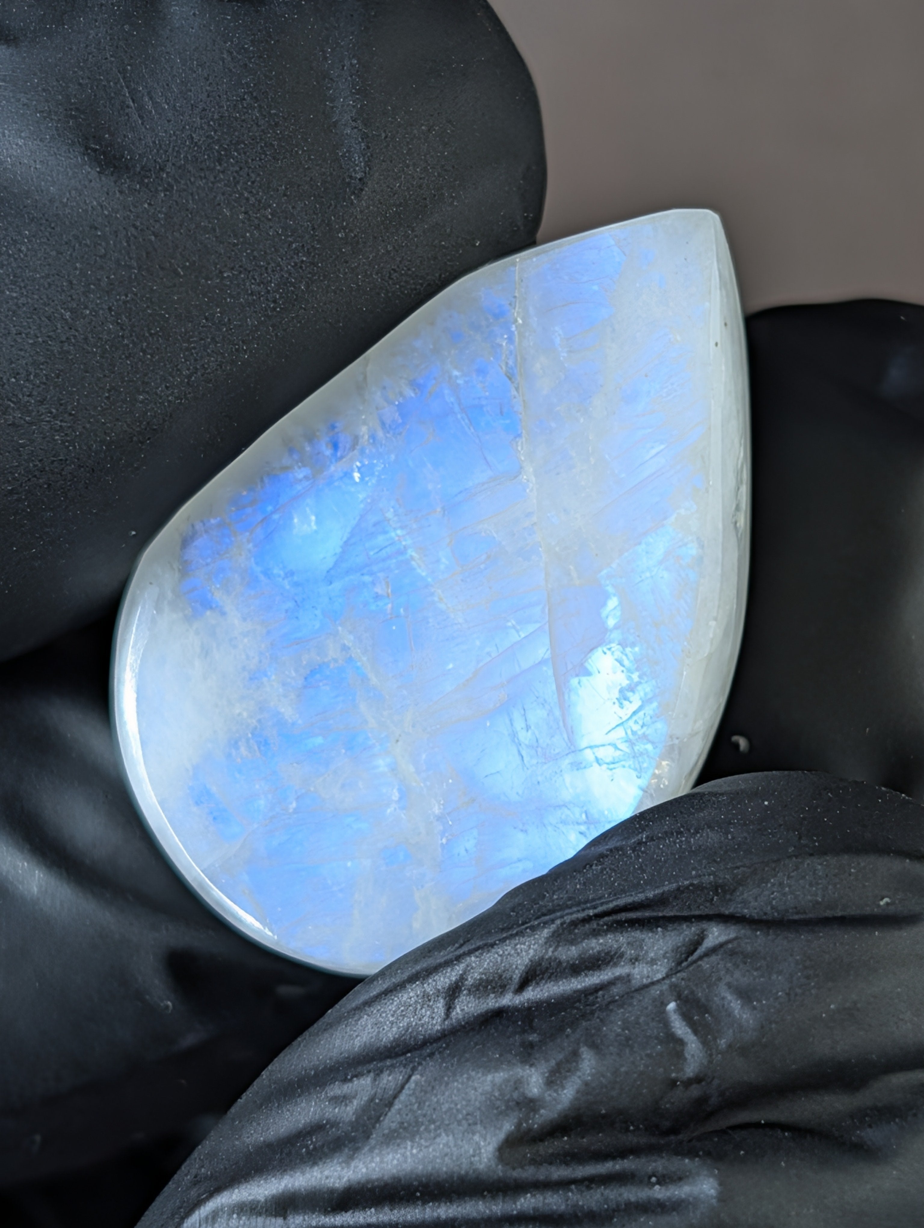 Moonstone – India – Cabochon - Hand-Cut by Sacred Alchemy Studios