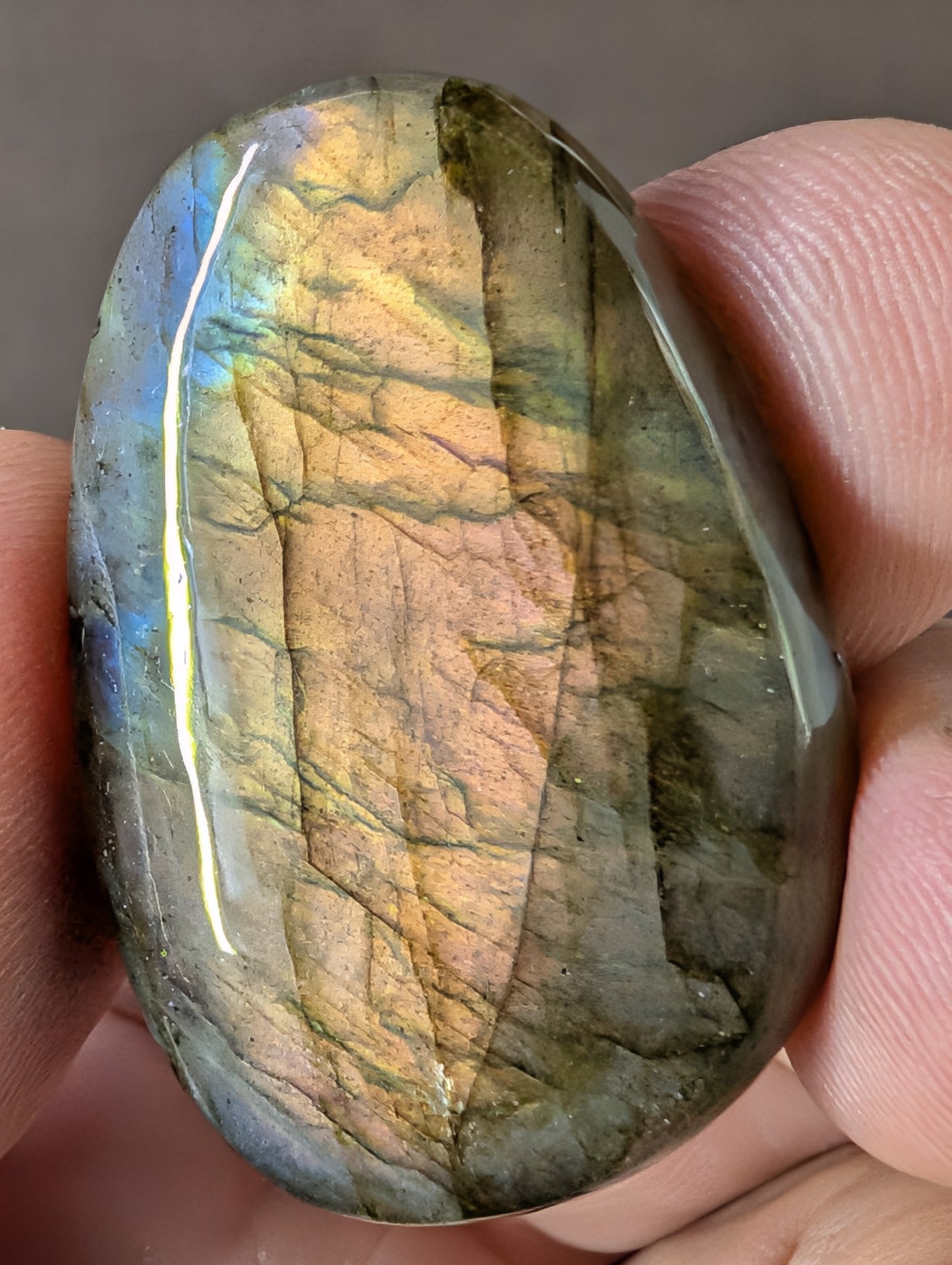 Labradorite Cabochon - Mined in Madagascar - Oval Shape