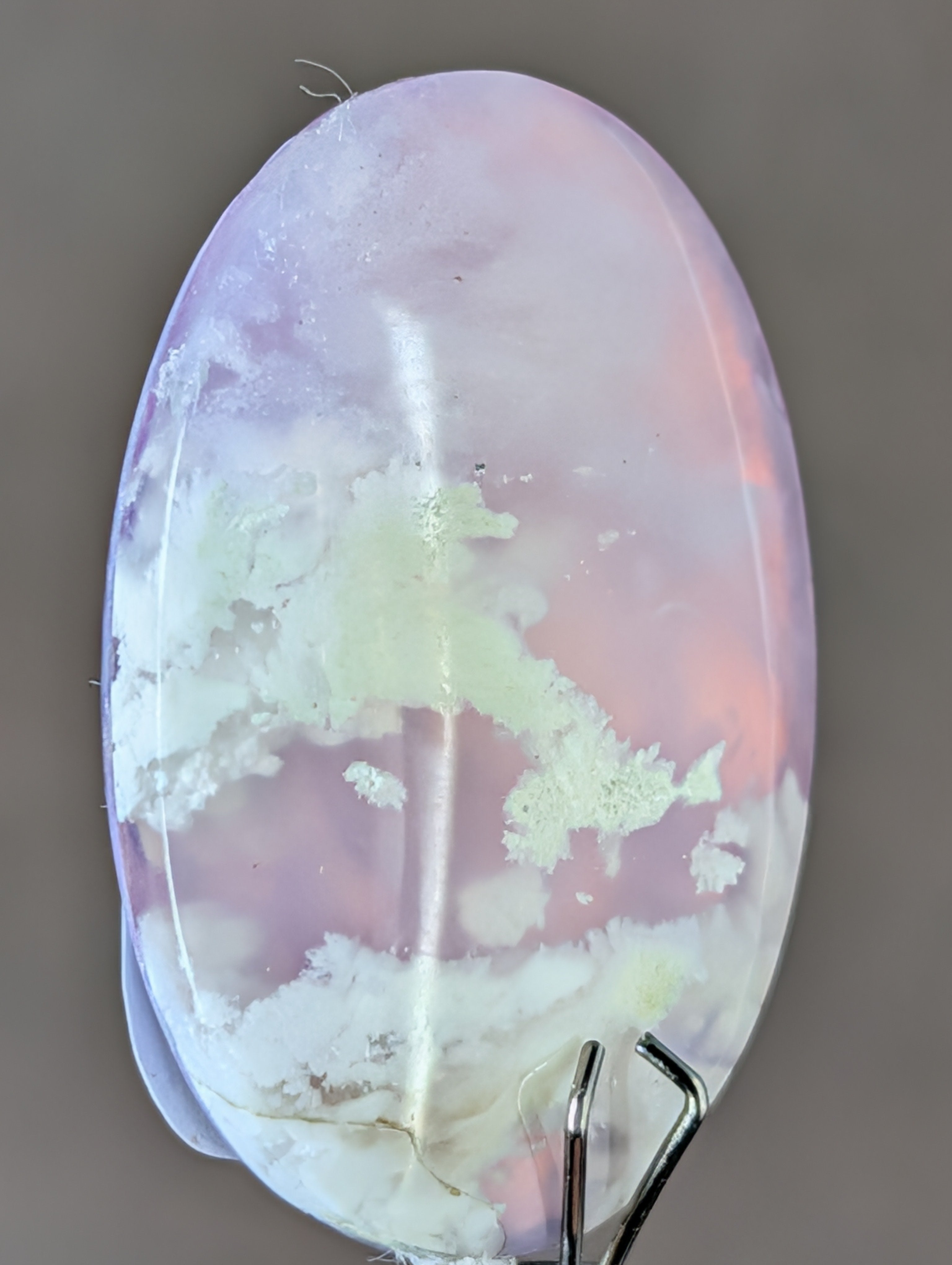Pink Plume Aurora Doublet Cabochon by Sacred Alchemy Studios
