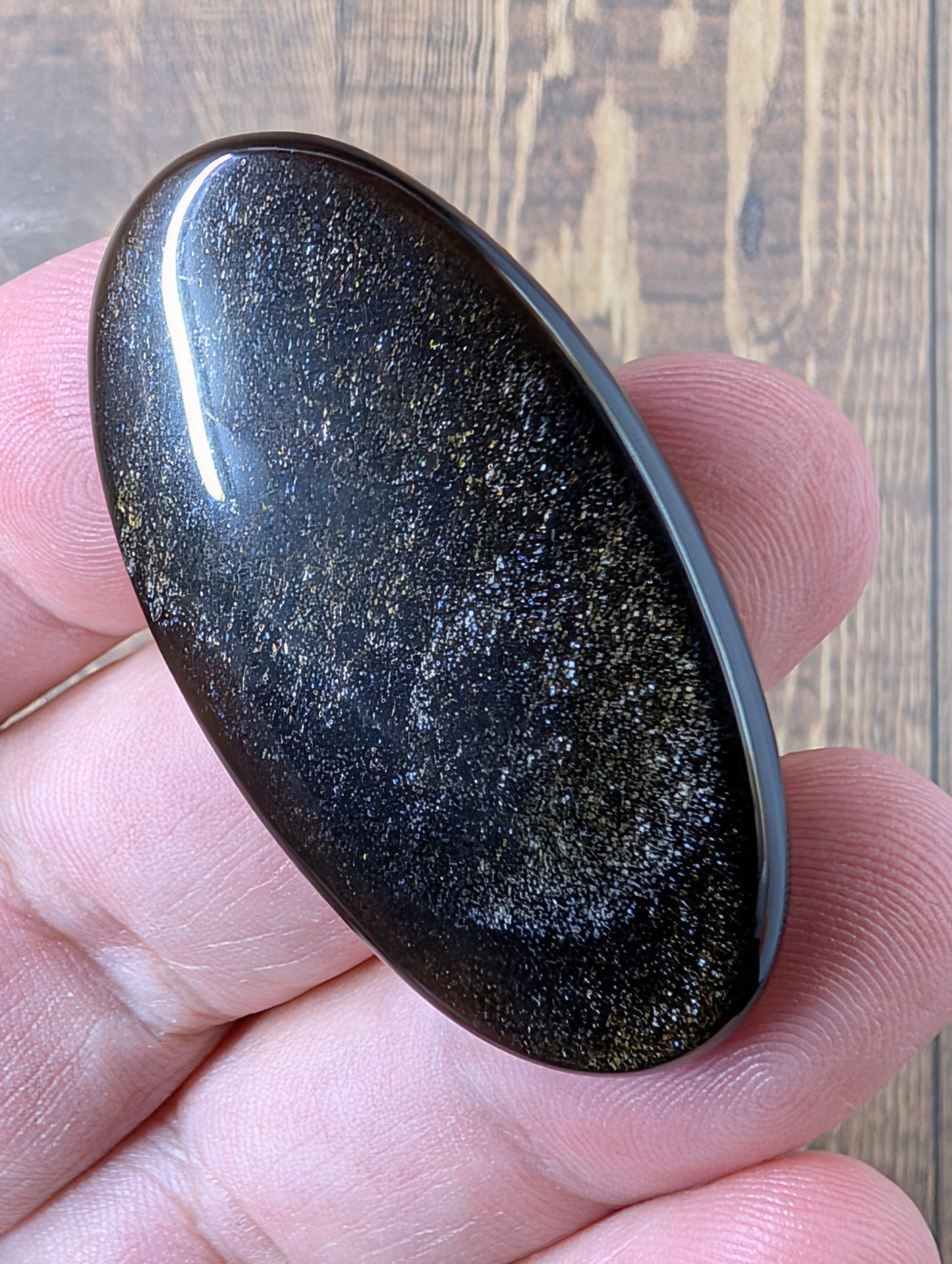 Gold Sheen Obsidian - Cabochon - Golden Flash