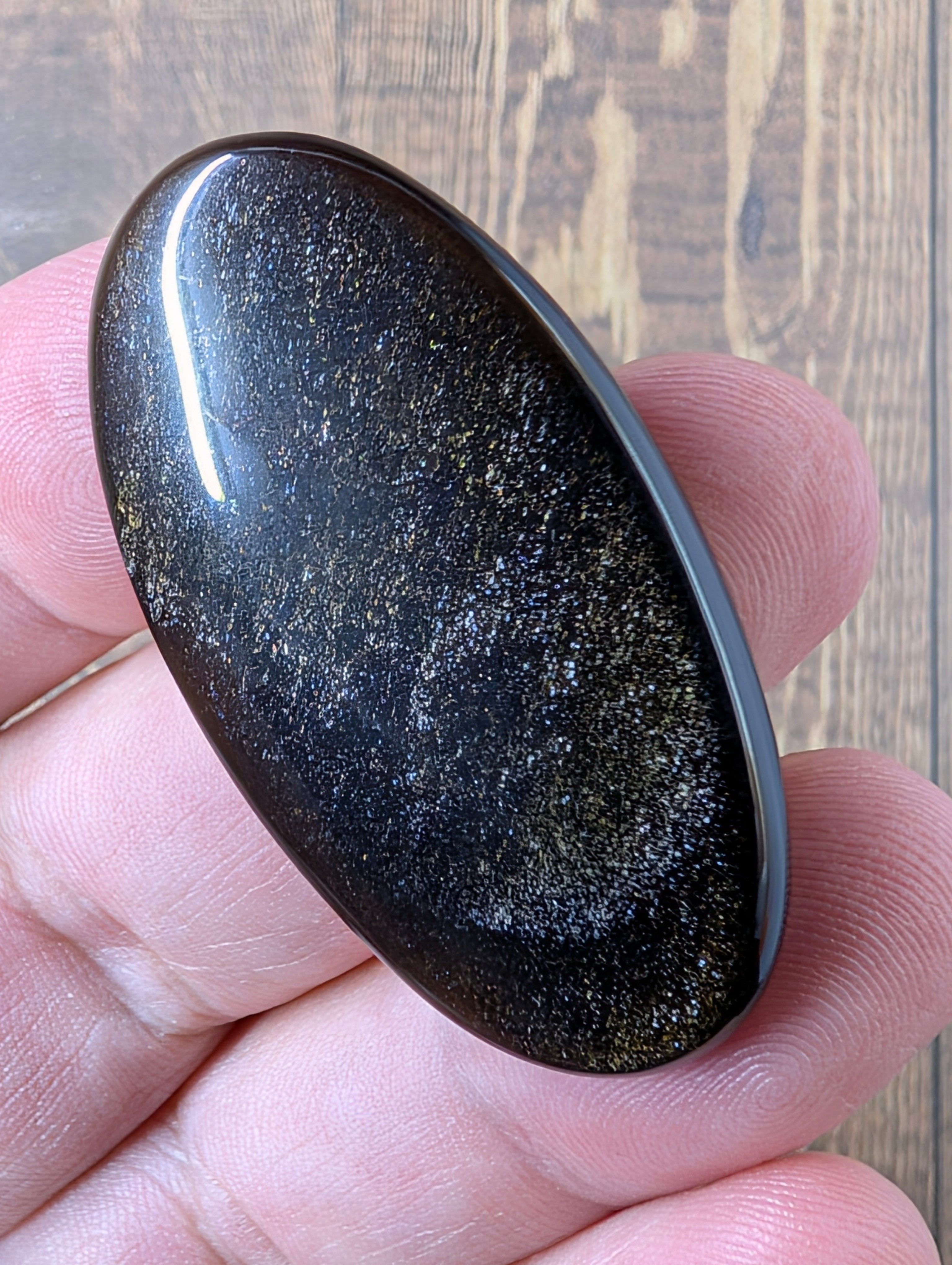Gold Sheen Obsidian - Cabochon - Golden Flash by Sacred Alchemy Studios