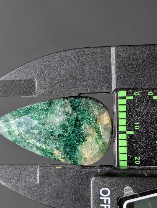 Moss Agate - Faceted Cabochon
