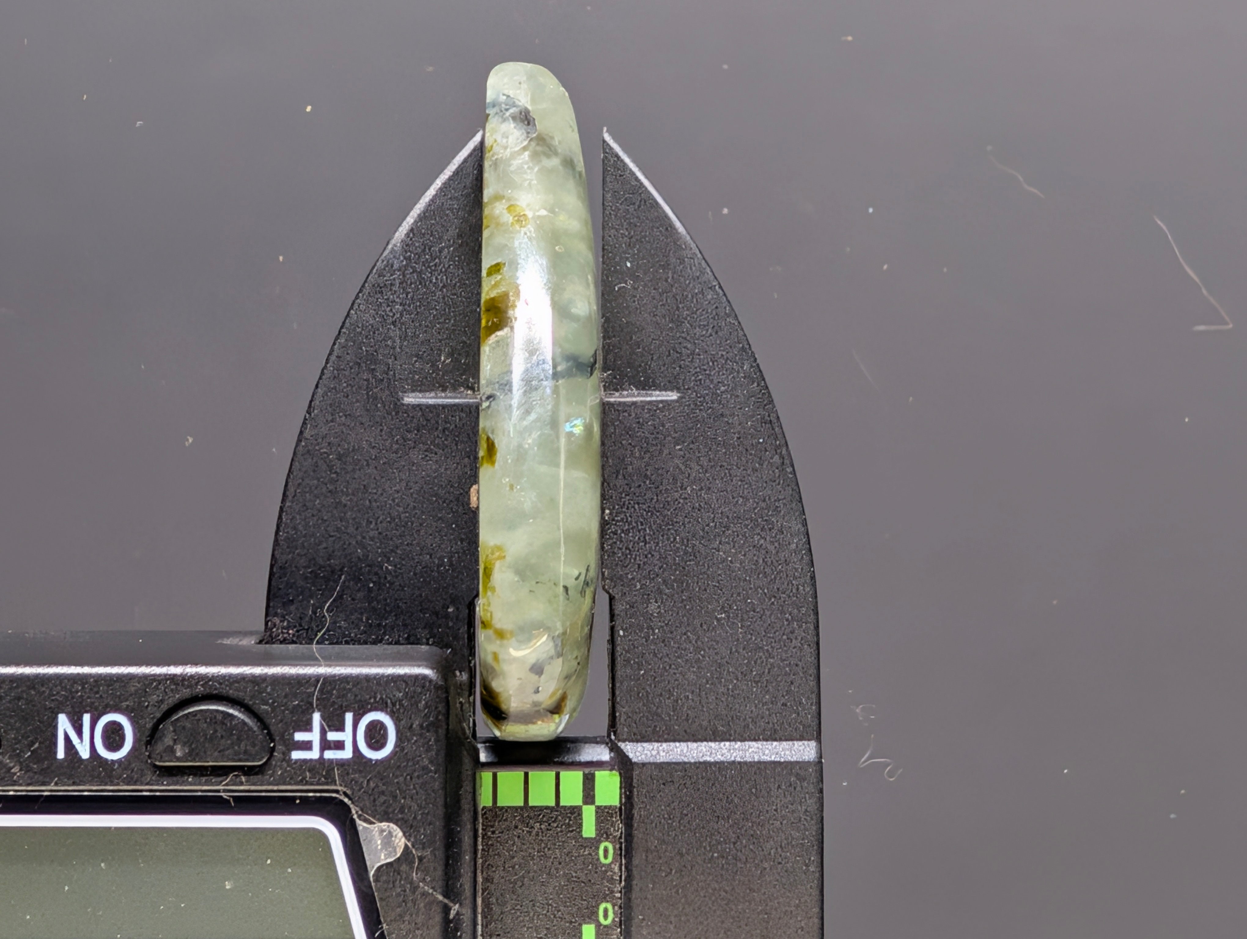 Prehnite – Quebec – Jeffrey Mine – 1 pc Cabochon by Sacred Alchemy Studios