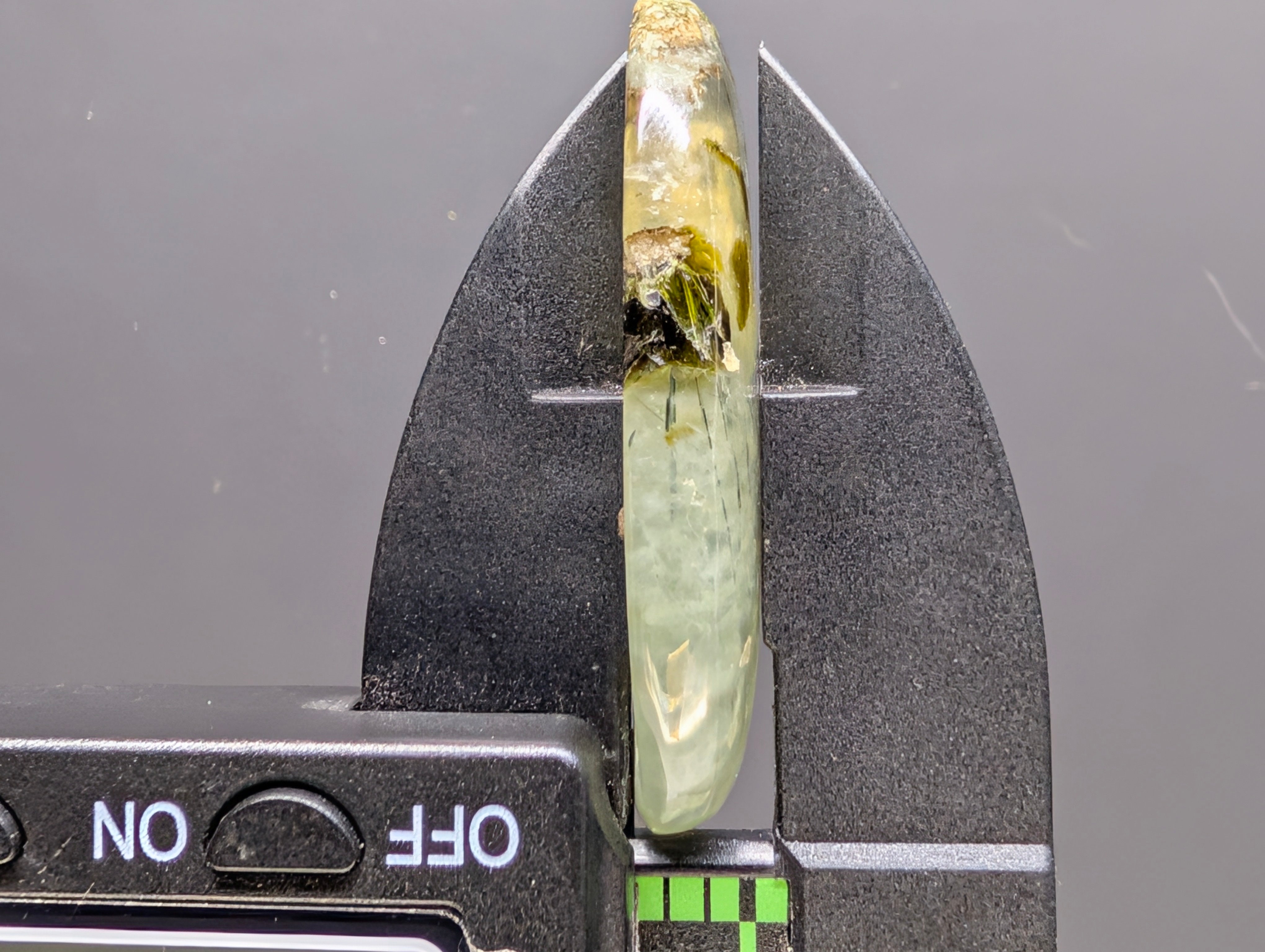 Prehnite – Quebec – Jeffrey Mine – 1 pc Cabochon by Sacred Alchemy Studios