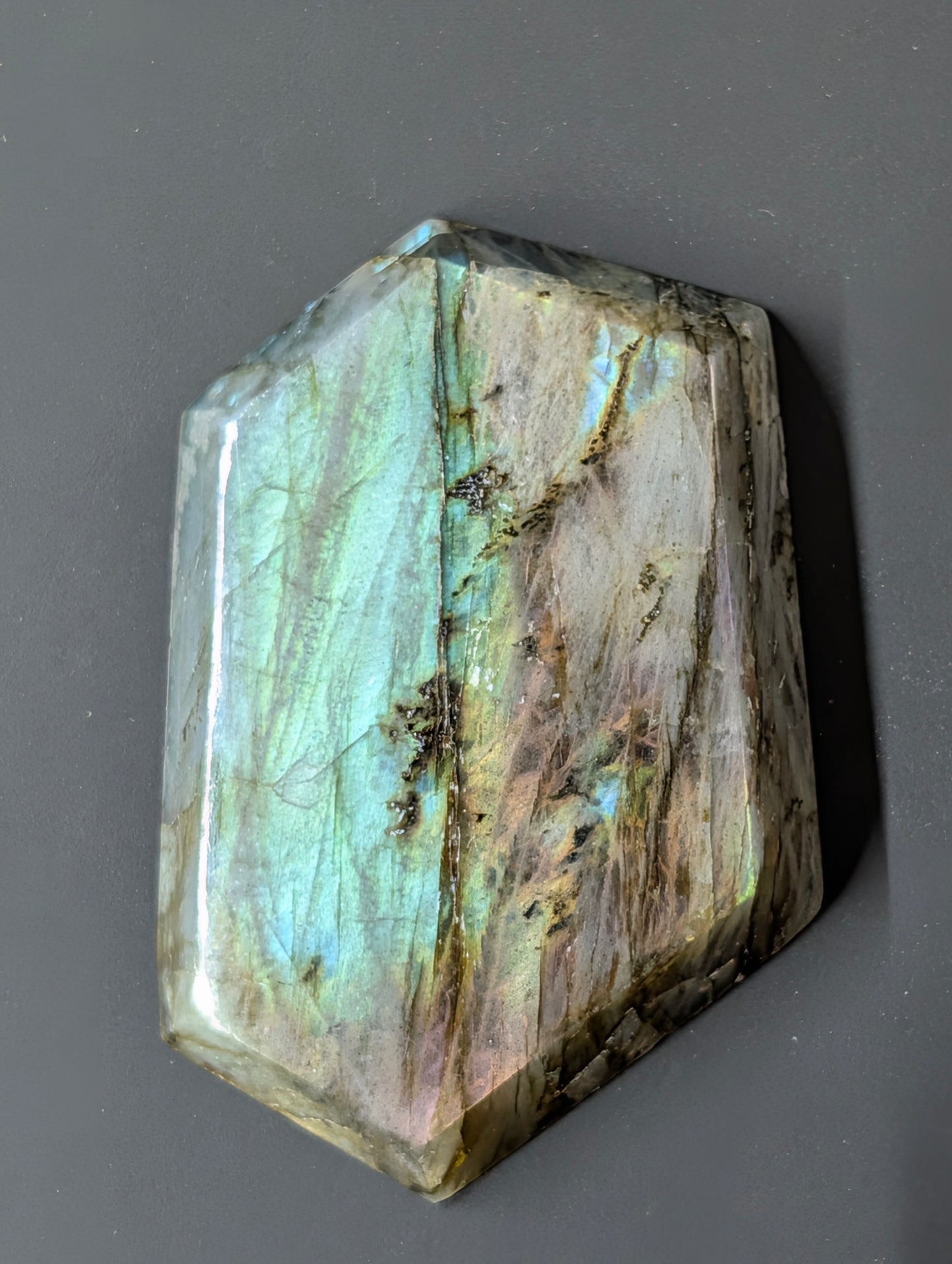 Labradorite Cabochon - Rare Purple - Mined in Madagascar