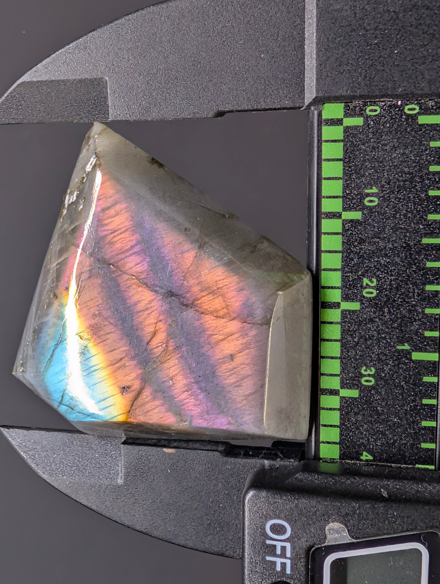 Labradorite Cabochon - Rare Purple - Mined in Madagascar - Superman Cut