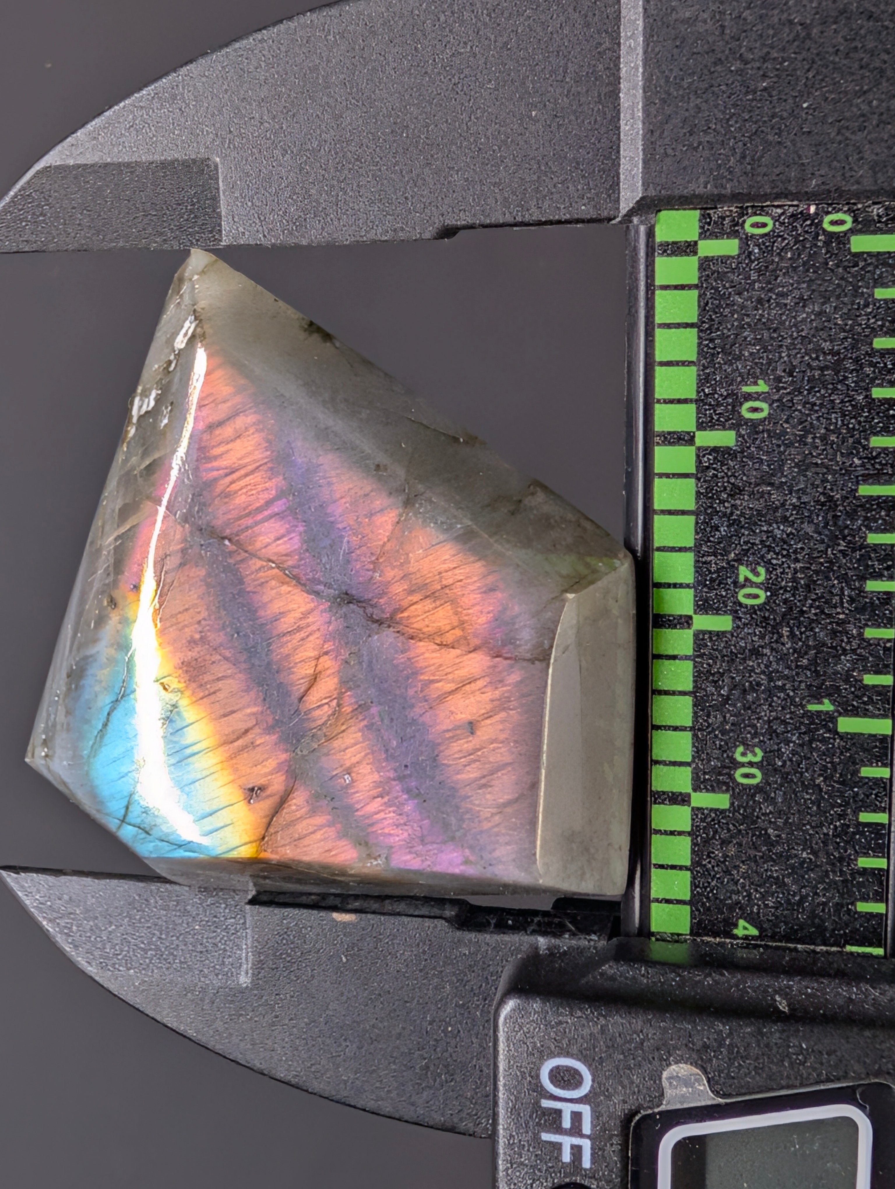 Labradorite Cabochon - Rare Purple - Mined in Madagascar - Superman Cut by Sacred Alchemy Studios