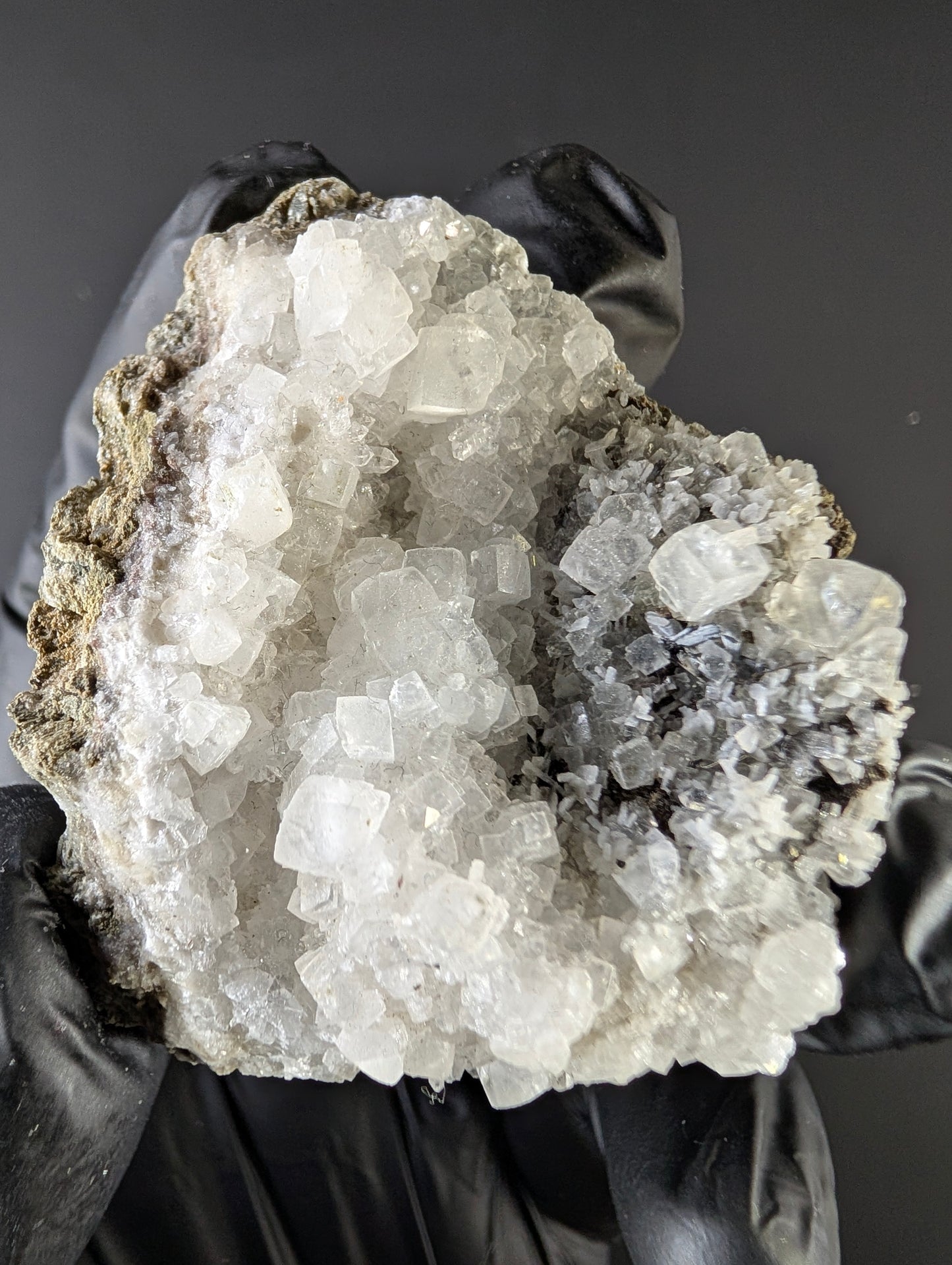 Apophyllite with Calcite – New Street Quarry, Paterson, New Jersey