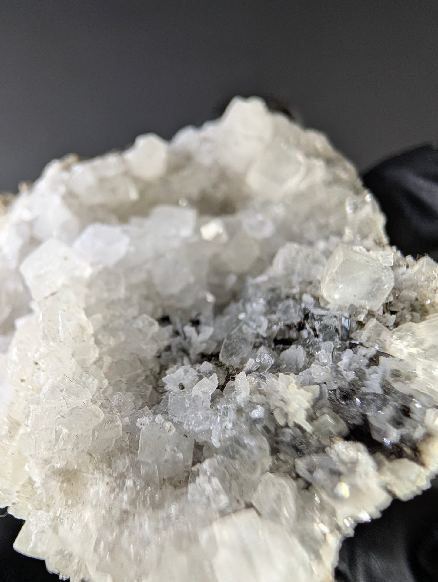 Apophyllite with Calcite – New Street Quarry, Paterson, New Jersey