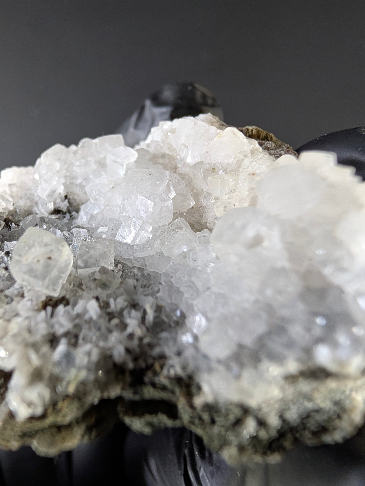 Apophyllite with Calcite – New Street Quarry, Paterson, New Jersey