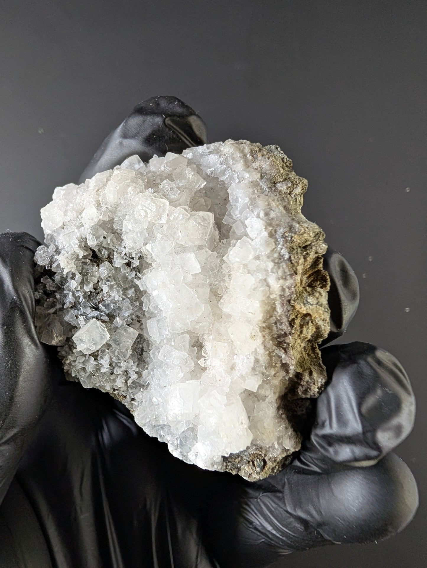 Apophyllite with Calcite – New Street Quarry, Paterson, New Jersey