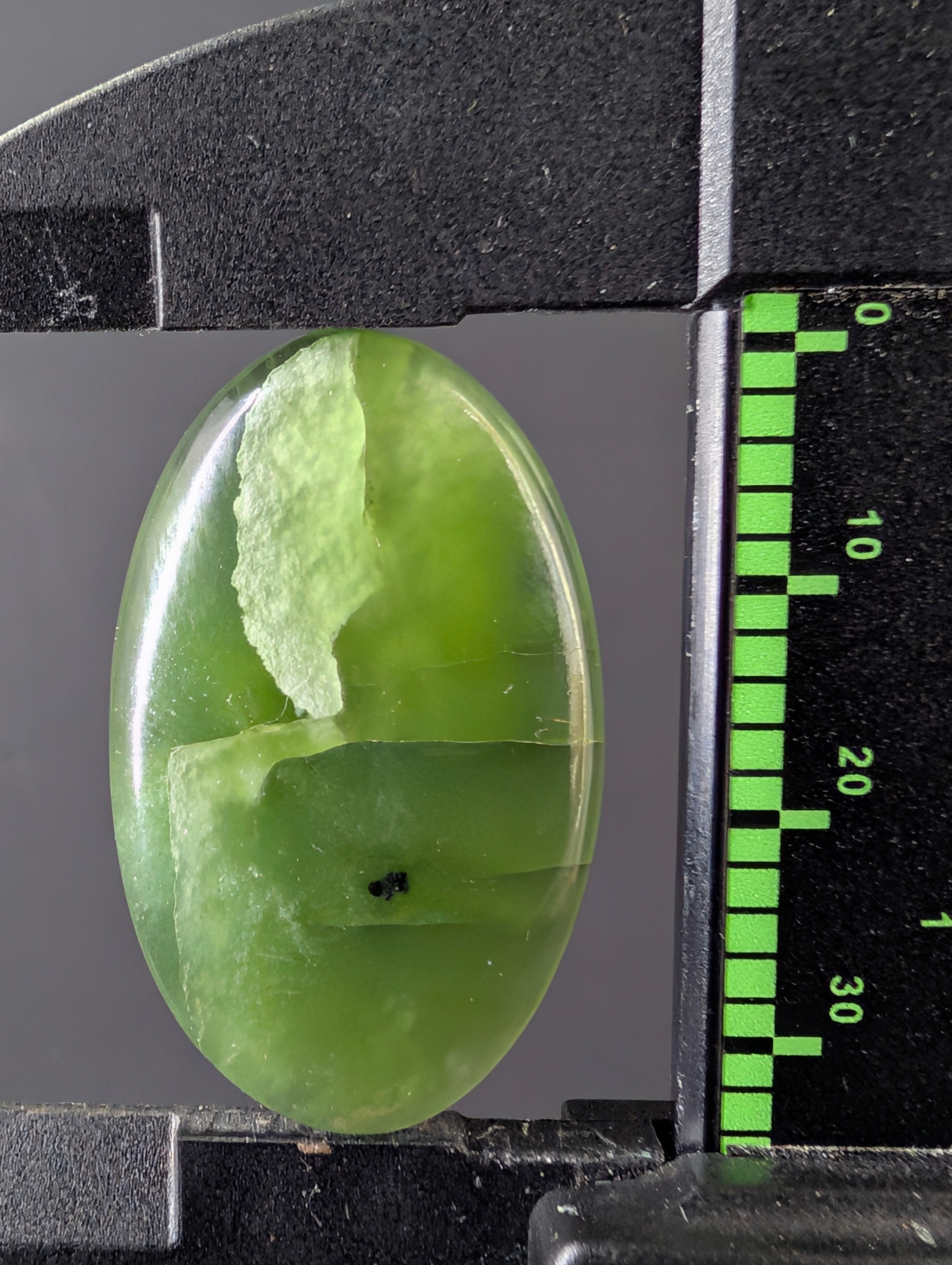 Vesuvianite cabochon by Sacred Alchemy Studios