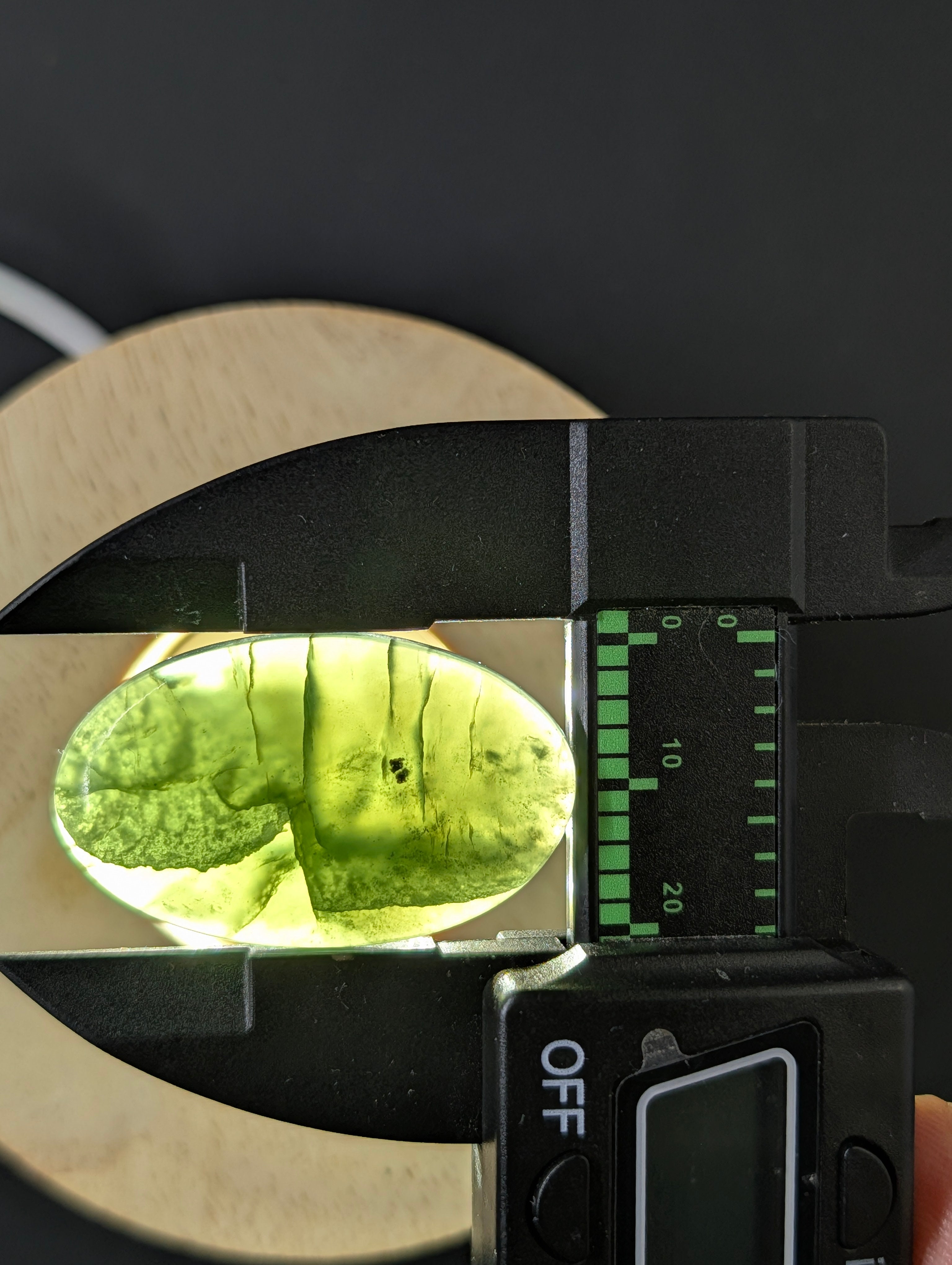 Vesuvianite cabochon by Sacred Alchemy Studios