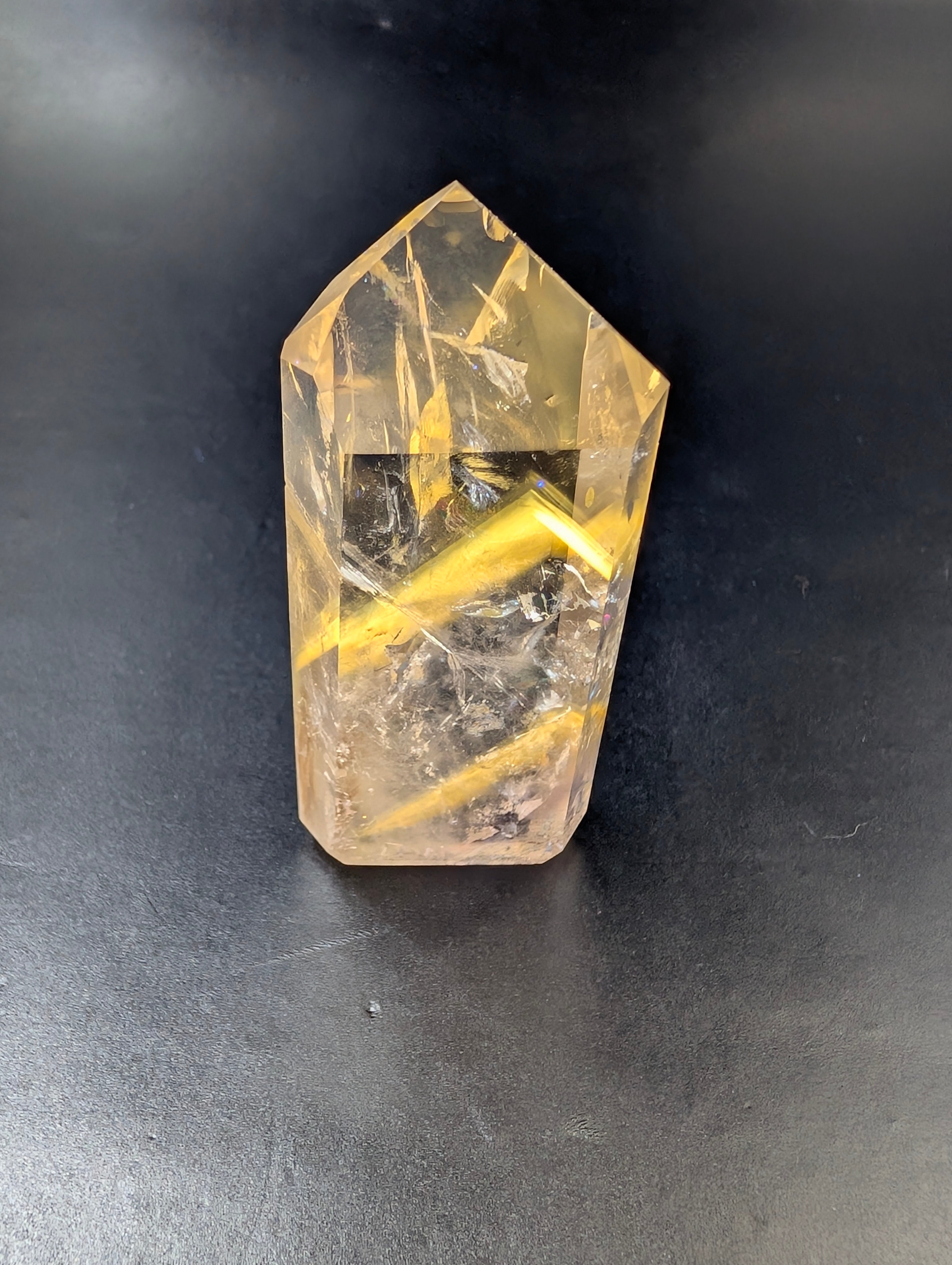 Amethyst & Powellite UV-Reactive Stone - Ideal for a Hand-Wrapped Pendant on a Mala Necklace by Sacred Alchemy Studios