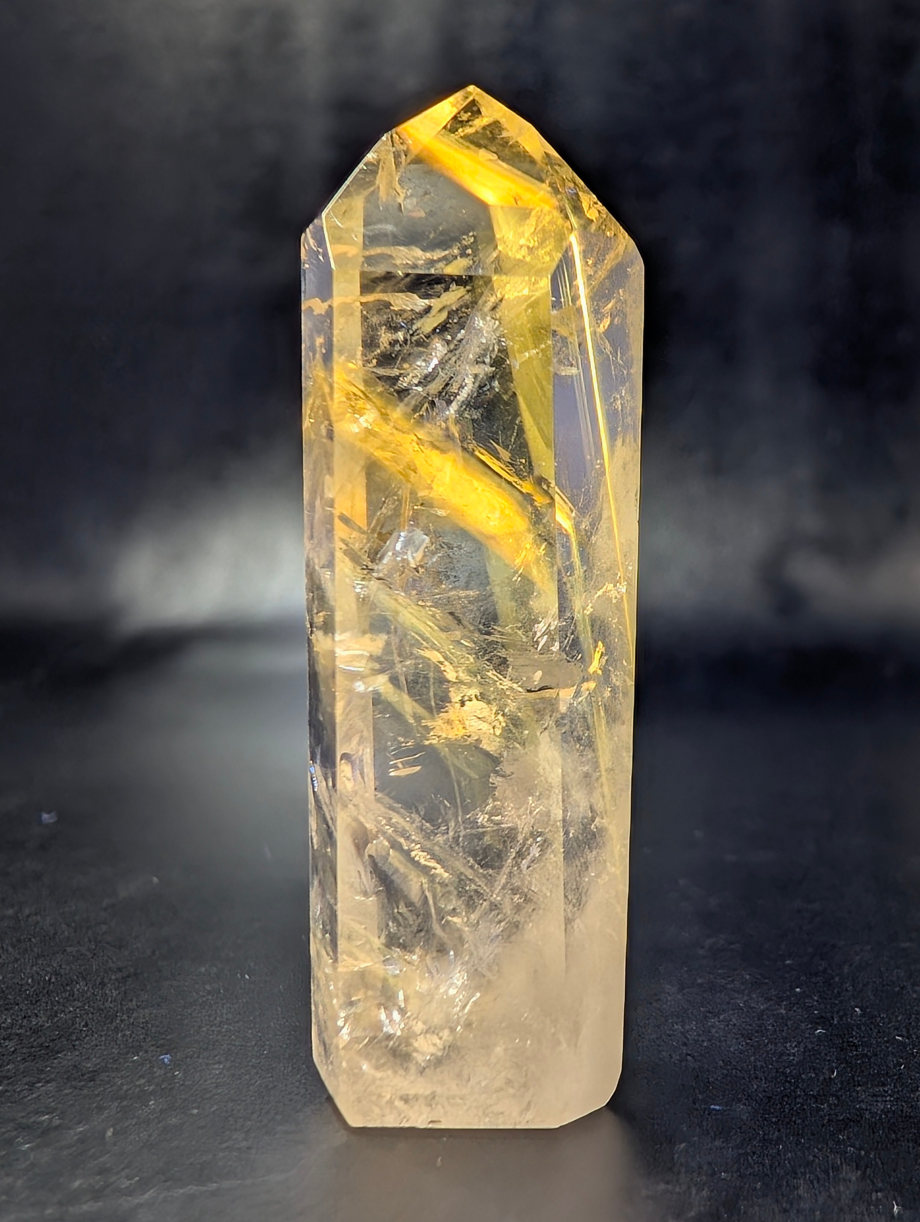 Amethyst & Powellite UV-Reactive Stone - Ideal for a Hand-Wrapped Pendant on a Mala Necklace by Sacred Alchemy Studios
