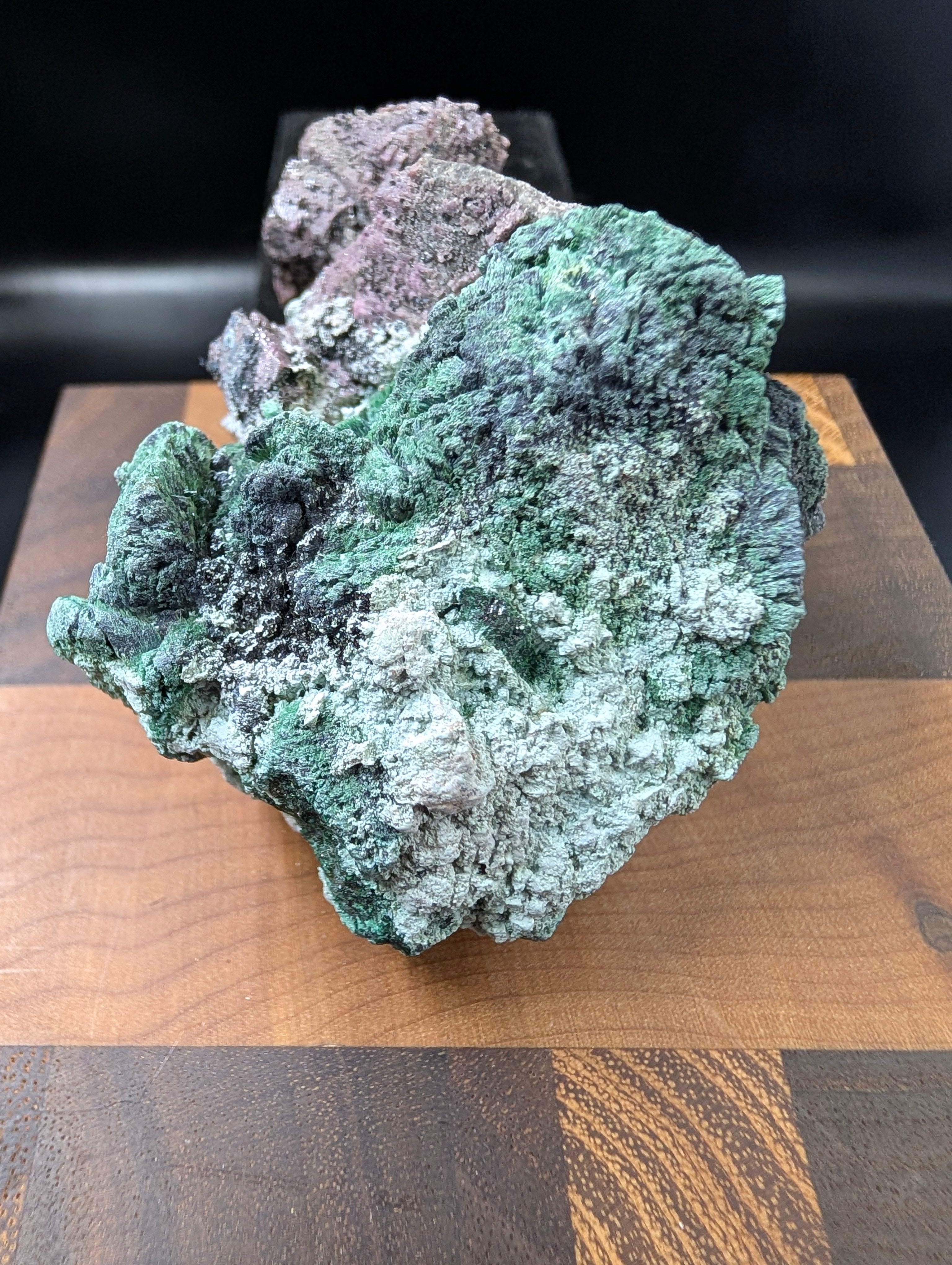 Malachite with Pseudomorph Calcite and Cobaltocalcite by Sacred Alchemy Studios
