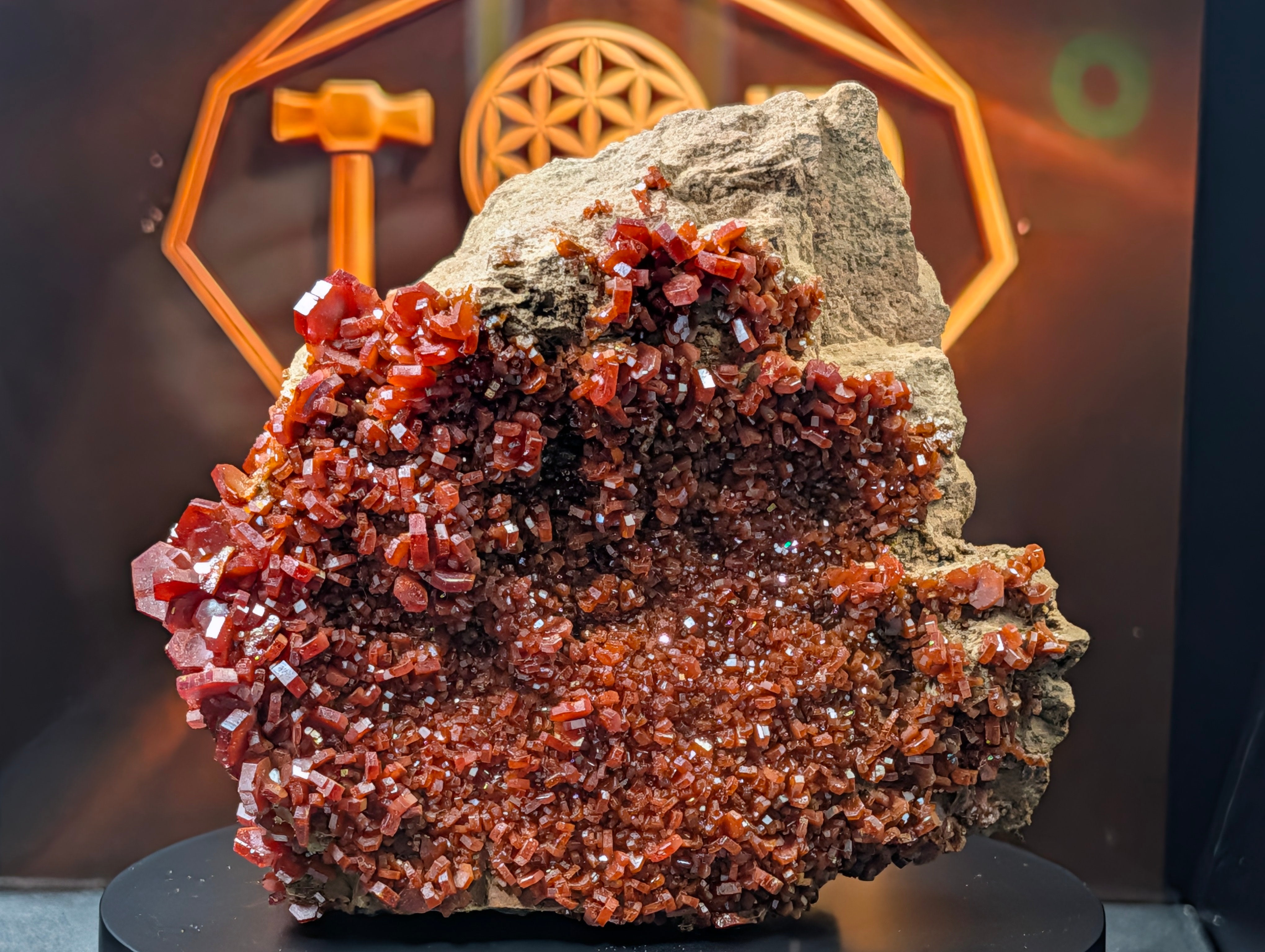Vanadinite - Morocco - Mibladen - Extra-Large – Museum-Grade - 289 grams by Sacred Alchemy Studios
