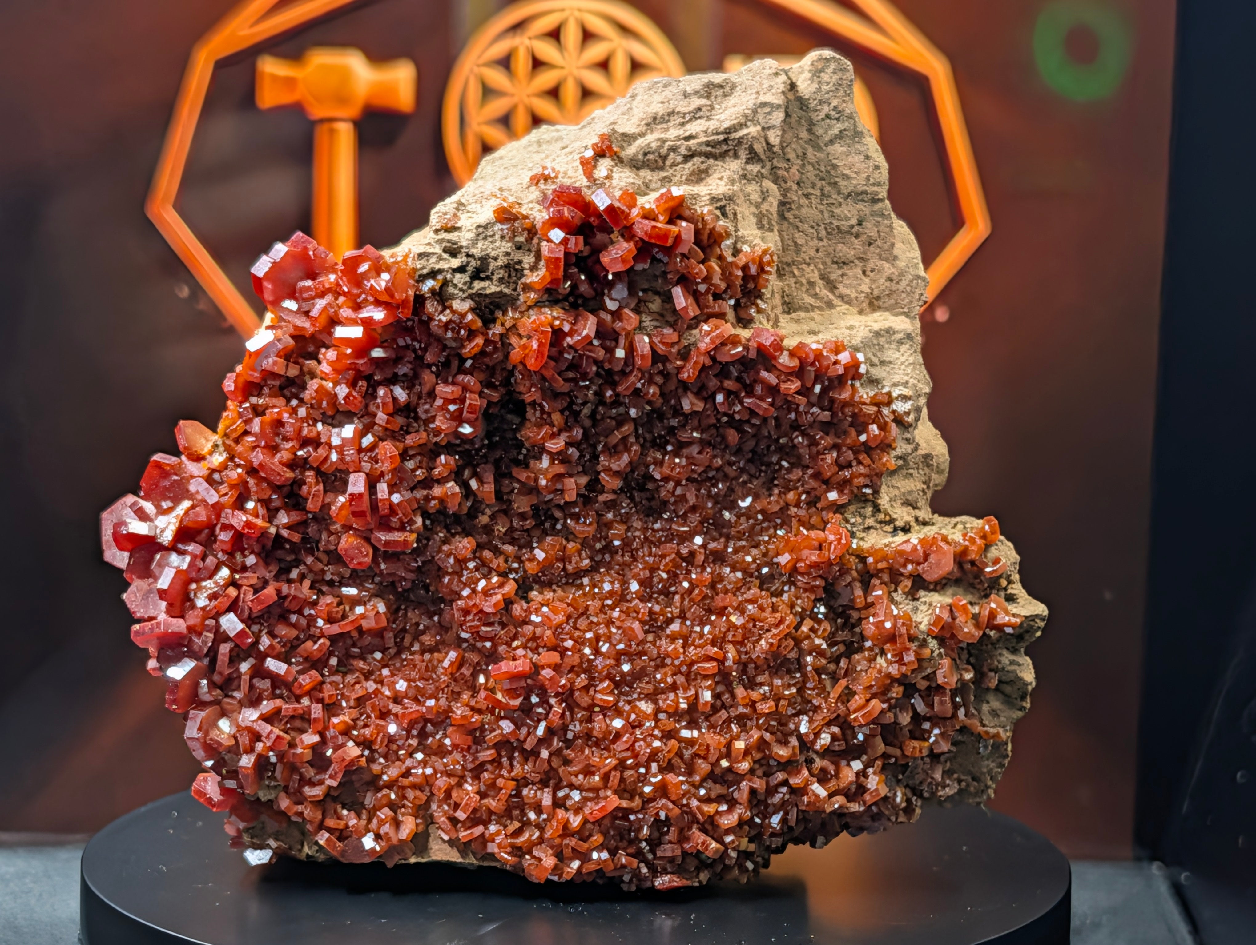 Vanadinite - Morocco - Mibladen - Extra-Large – Museum-Grade - 289 grams by Sacred Alchemy Studios