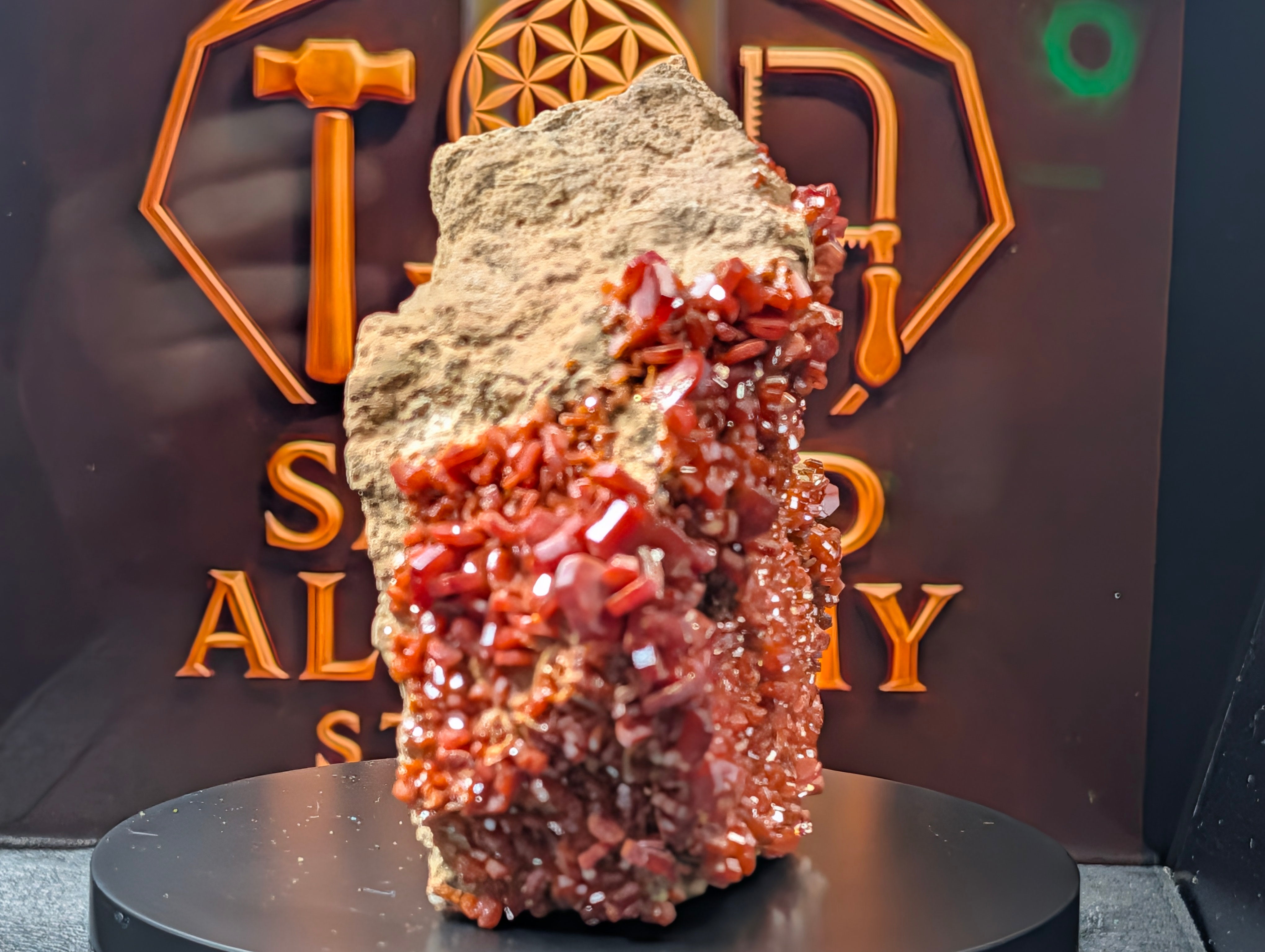 Vanadinite - Morocco - Mibladen - Extra-Large – Museum-Grade - 289 grams by Sacred Alchemy Studios
