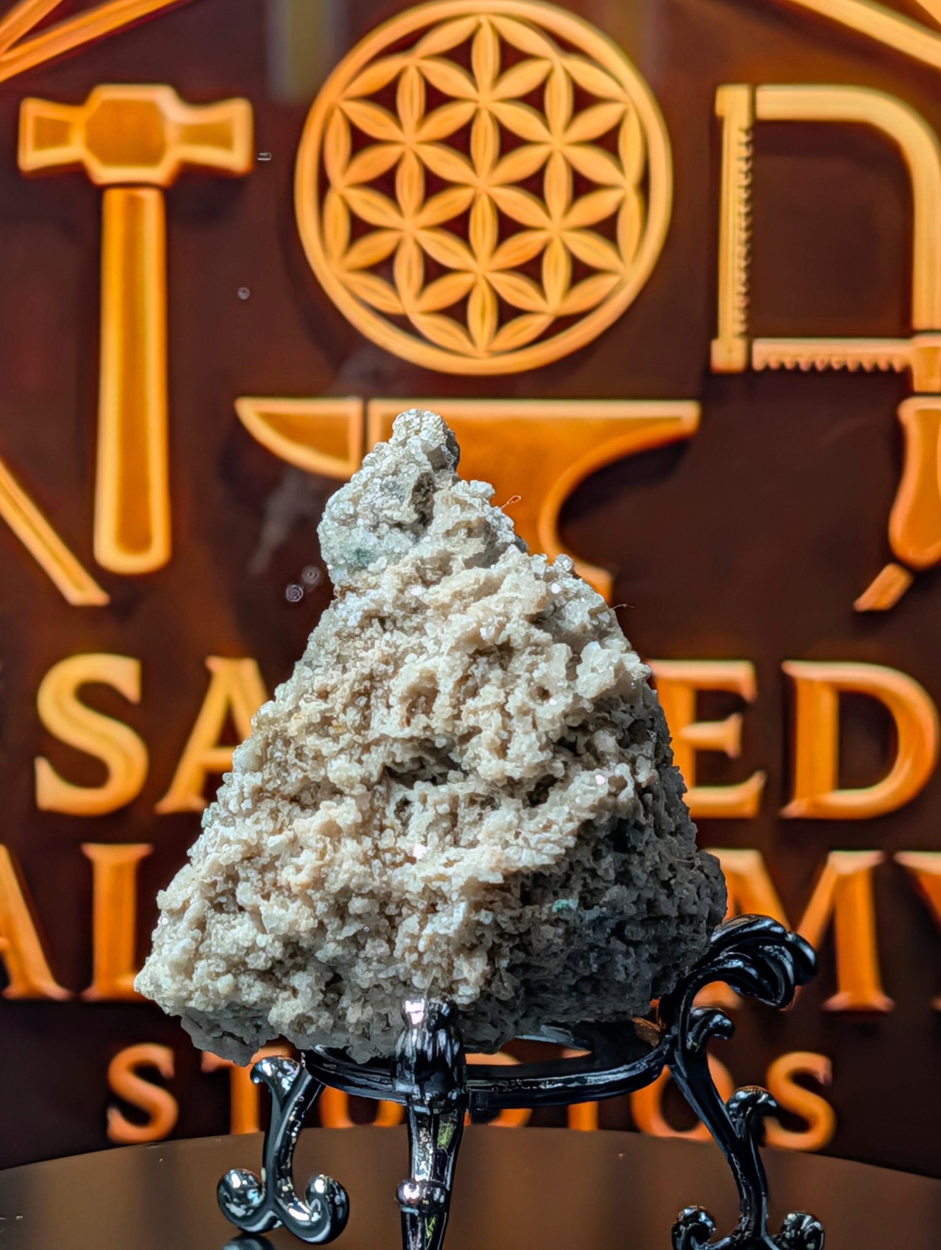Natural Calcite & Dolomite Specimen – Sourced from the Sunbeam Mine, Namibia by Sacred Alchemy Studios