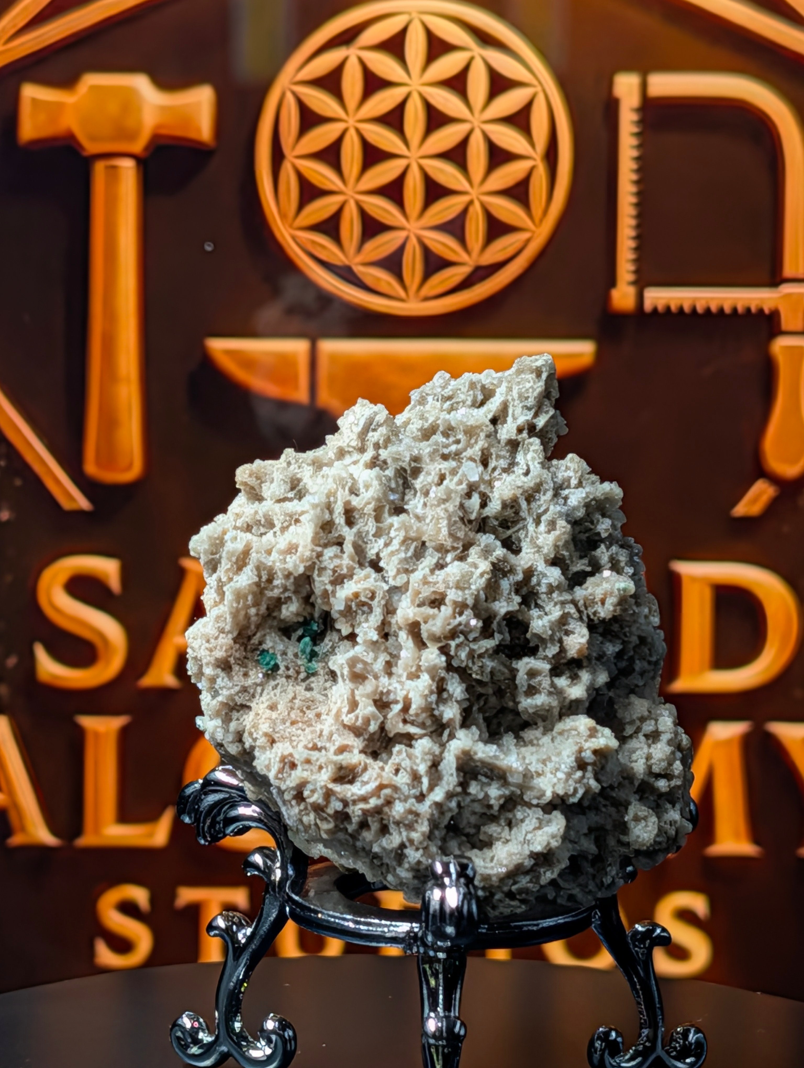 Natural Calcite & Dolomite Specimen – Sourced from the Sunbeam Mine, Namibia by Sacred Alchemy Studios