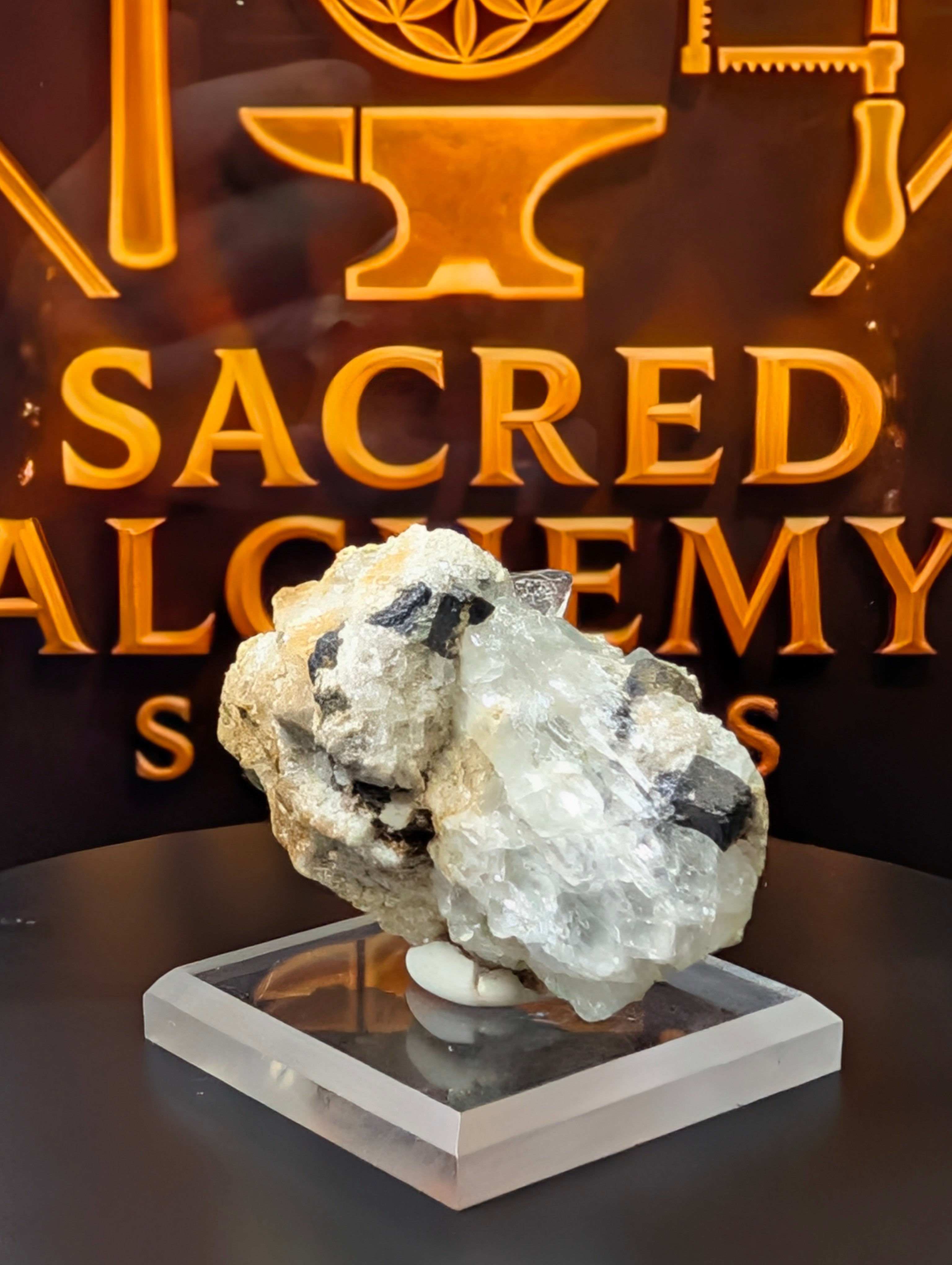 Fluorite, Galena & Quartz Specimen – Sourced from the Blanchard Mine, New Mexico by Sacred Alchemy Studios