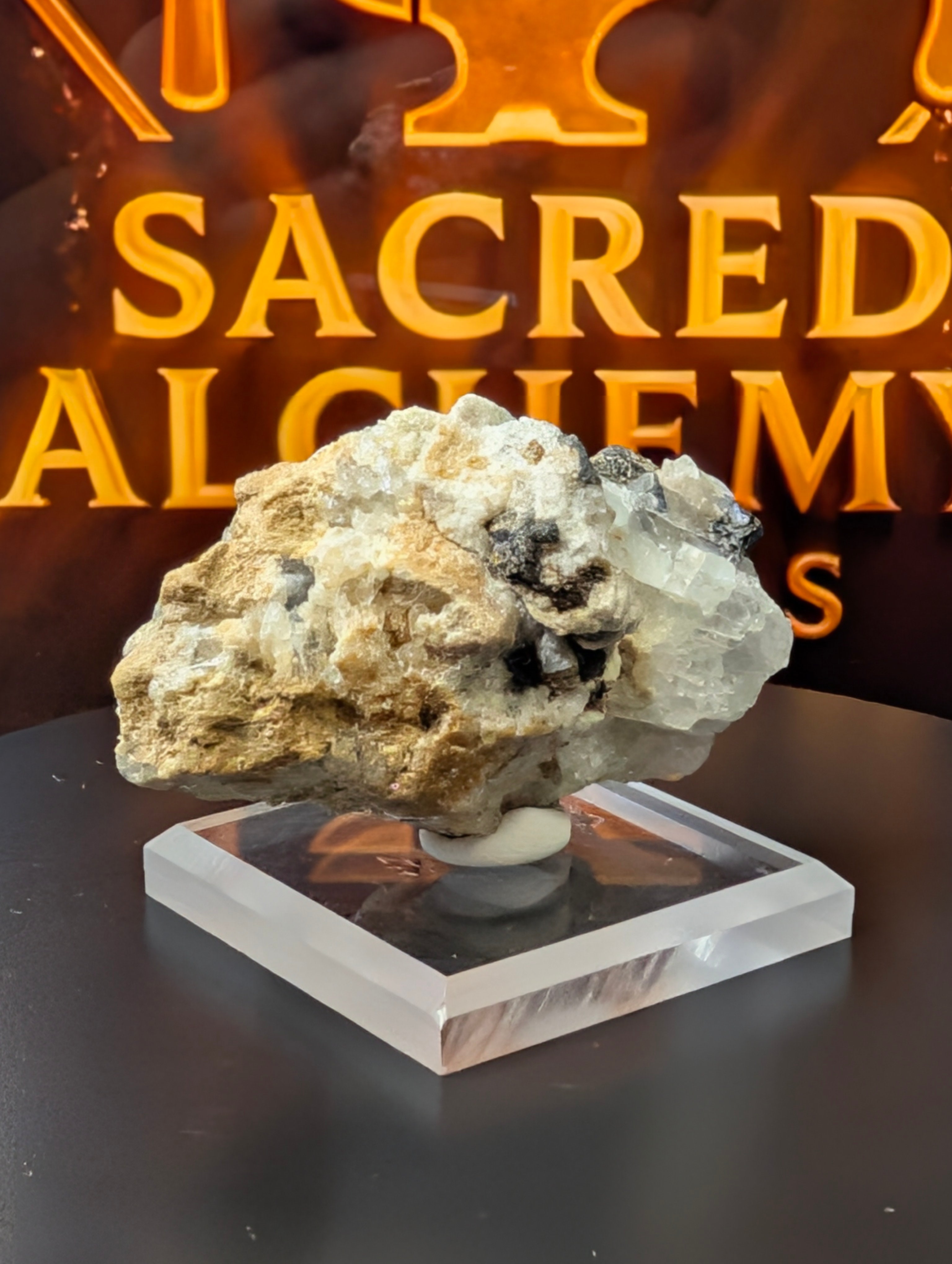 Fluorite, Galena & Quartz Specimen – Sourced from the Blanchard Mine, New Mexico by Sacred Alchemy Studios