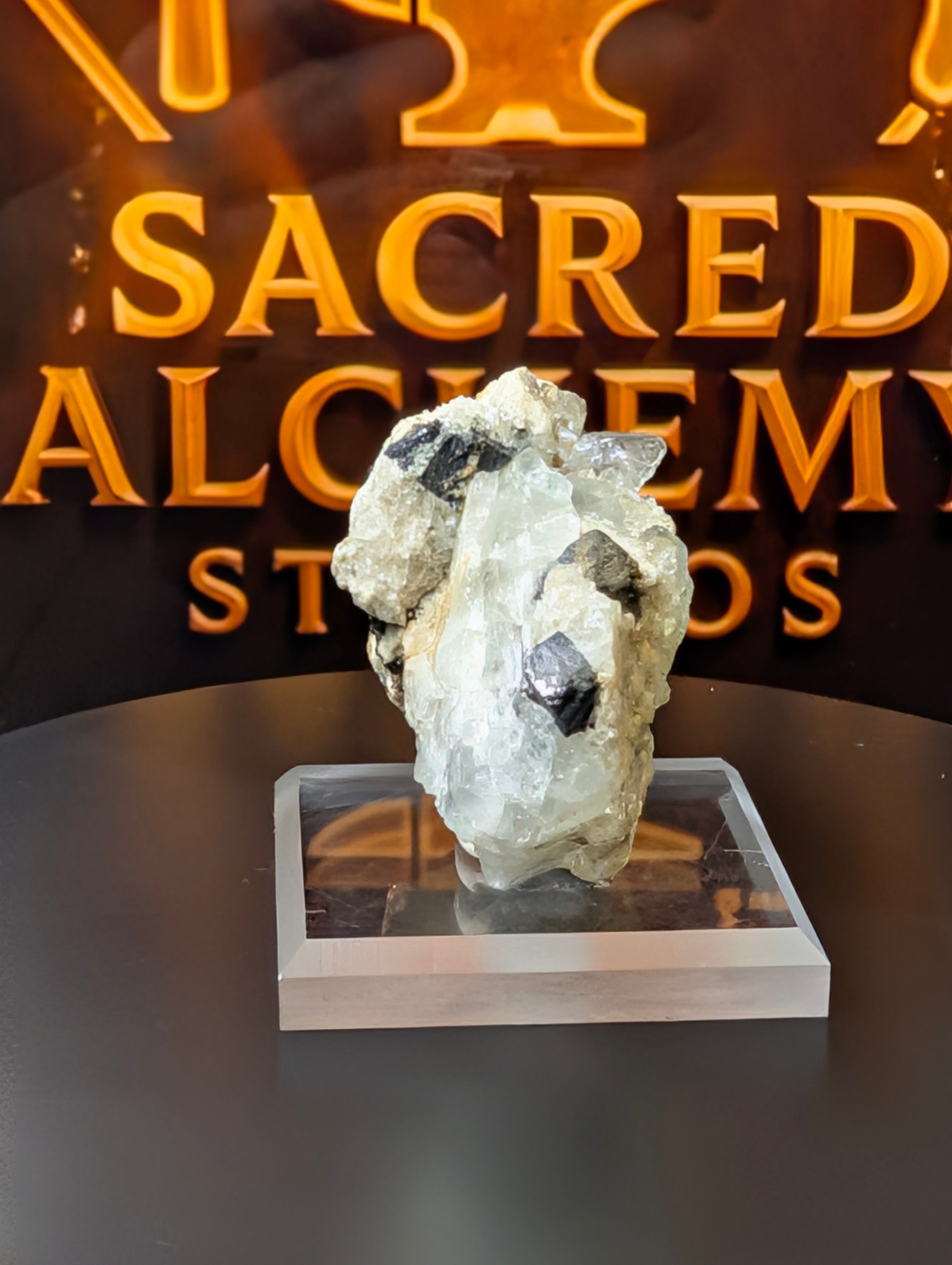 Fluorite, Galena & Quartz Specimen – Sourced from the Blanchard Mine, New Mexico by Sacred Alchemy Studios