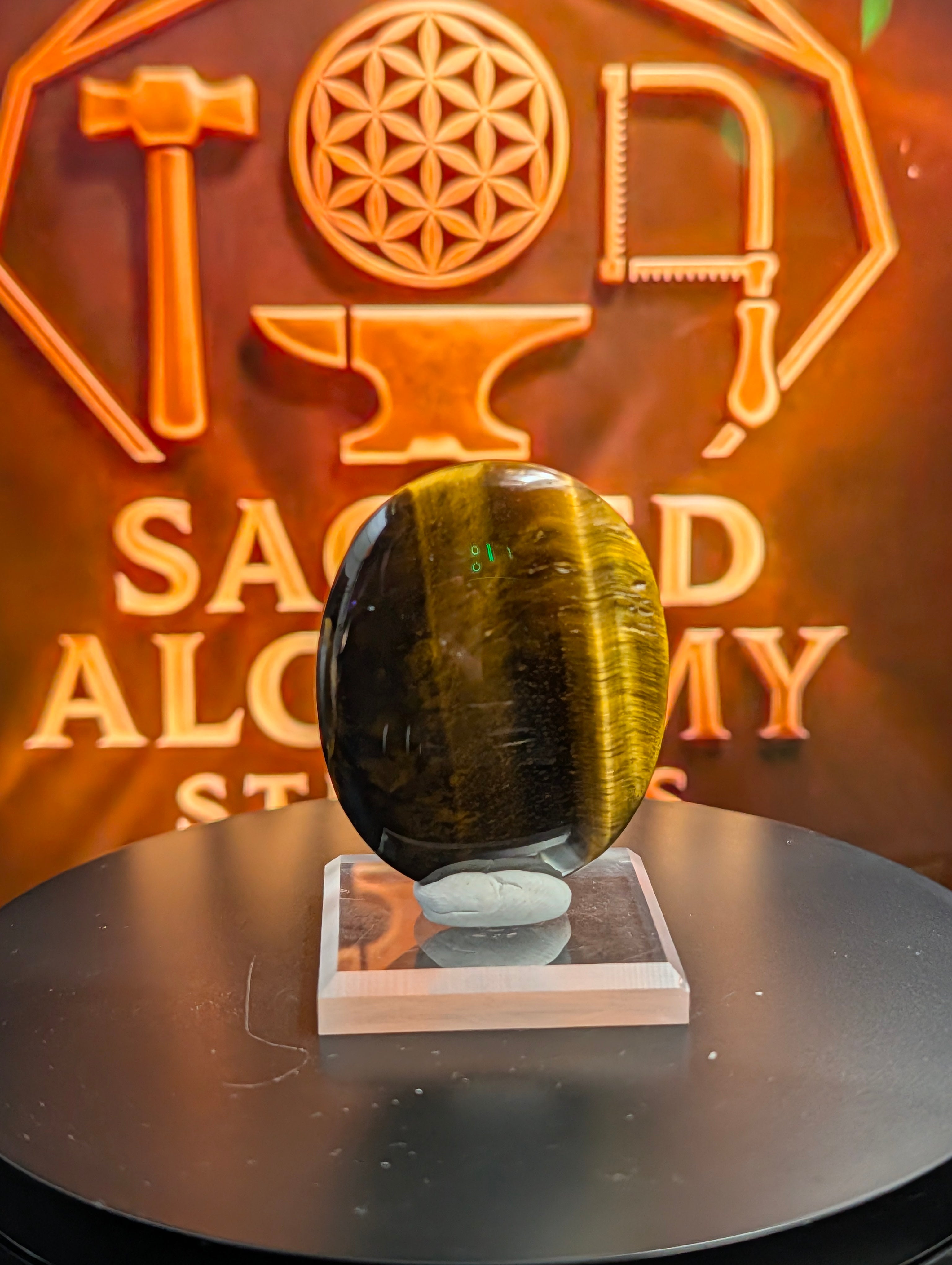 Tiger’s Eye - Polished Oval Pendant Stone by Sacred Alchemy Studios