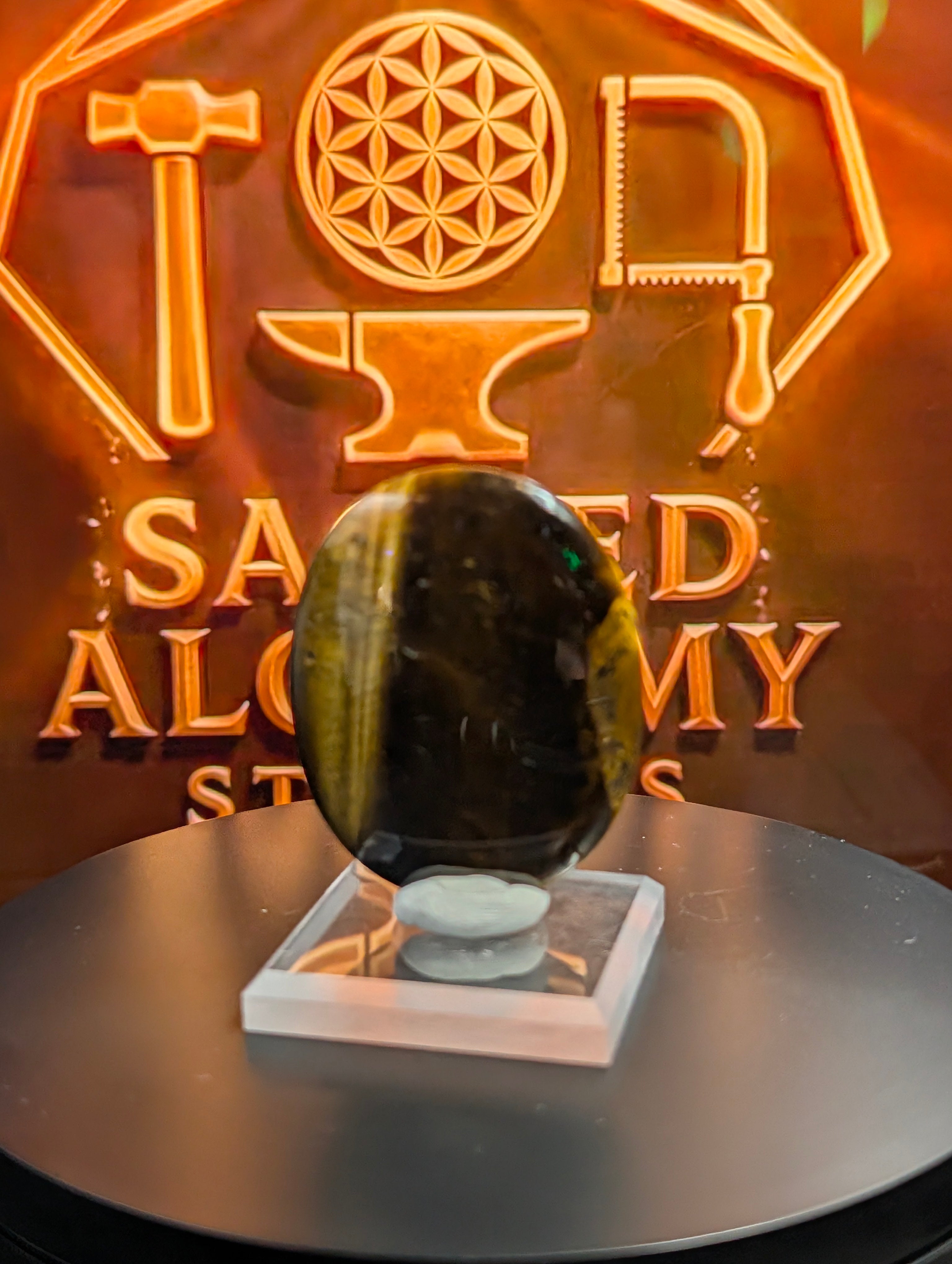 Tiger’s Eye - Polished Oval Pendant Stone by Sacred Alchemy Studios