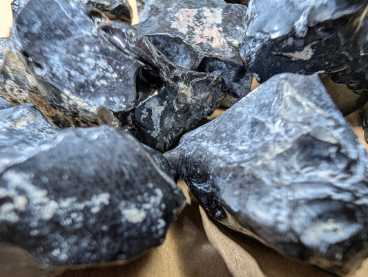 Obsidian Raw | Natural Volcanic Glass Specimen per piece