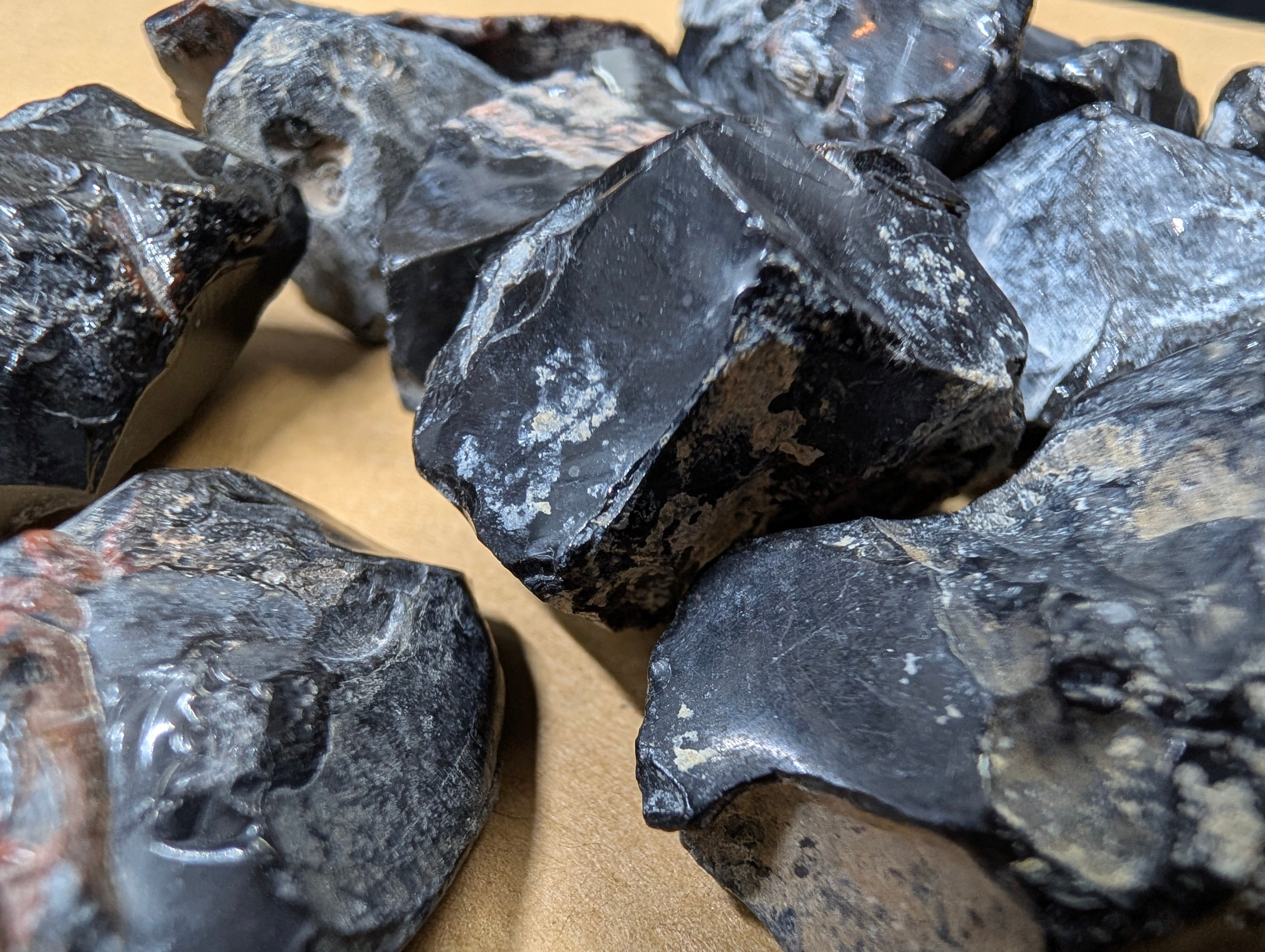 Obsidian Raw | Natural Volcanic Glass Specimen per piece by Sacred Alchemy Studios