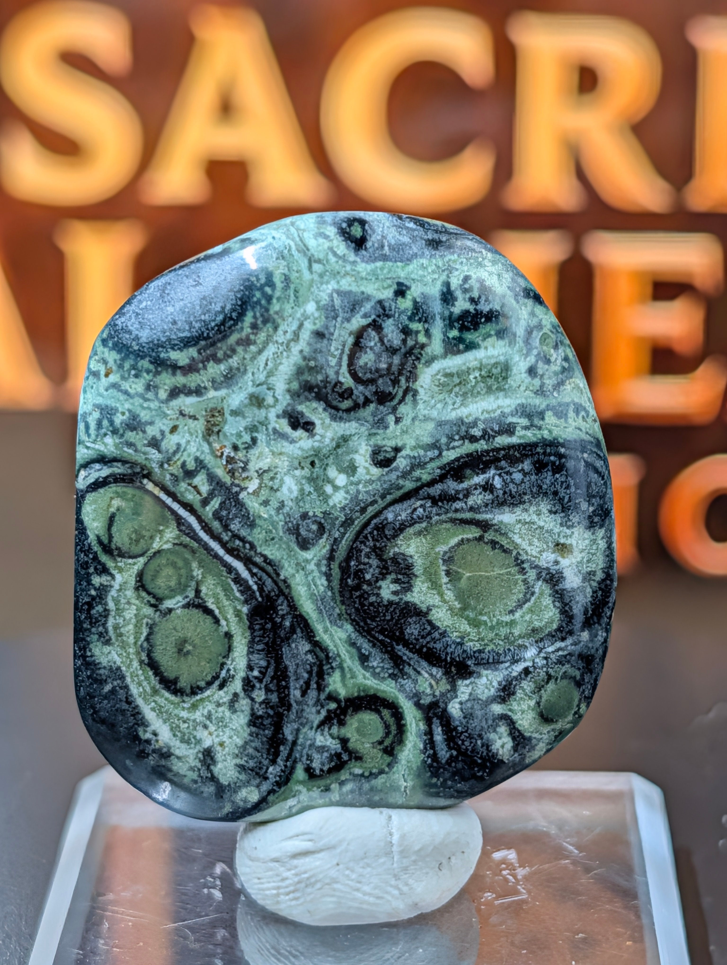 Kambaba Jasper | Polished Oval Cabochon for Wire Wrapping by Sacred Alchemy Studios
