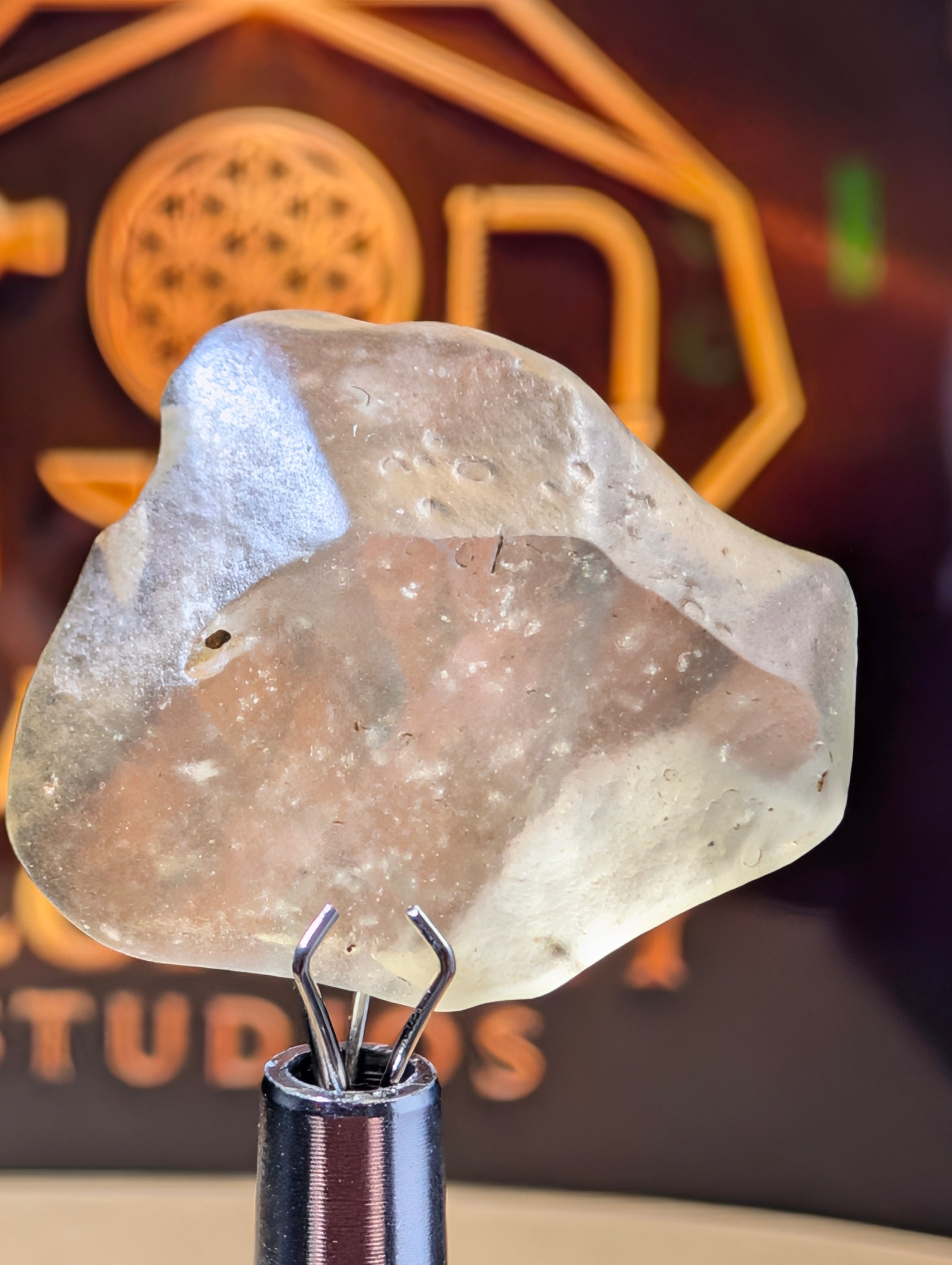 Libyan Desert Glass | Golden Tektite Specimen by Sacred Alchemy Studios